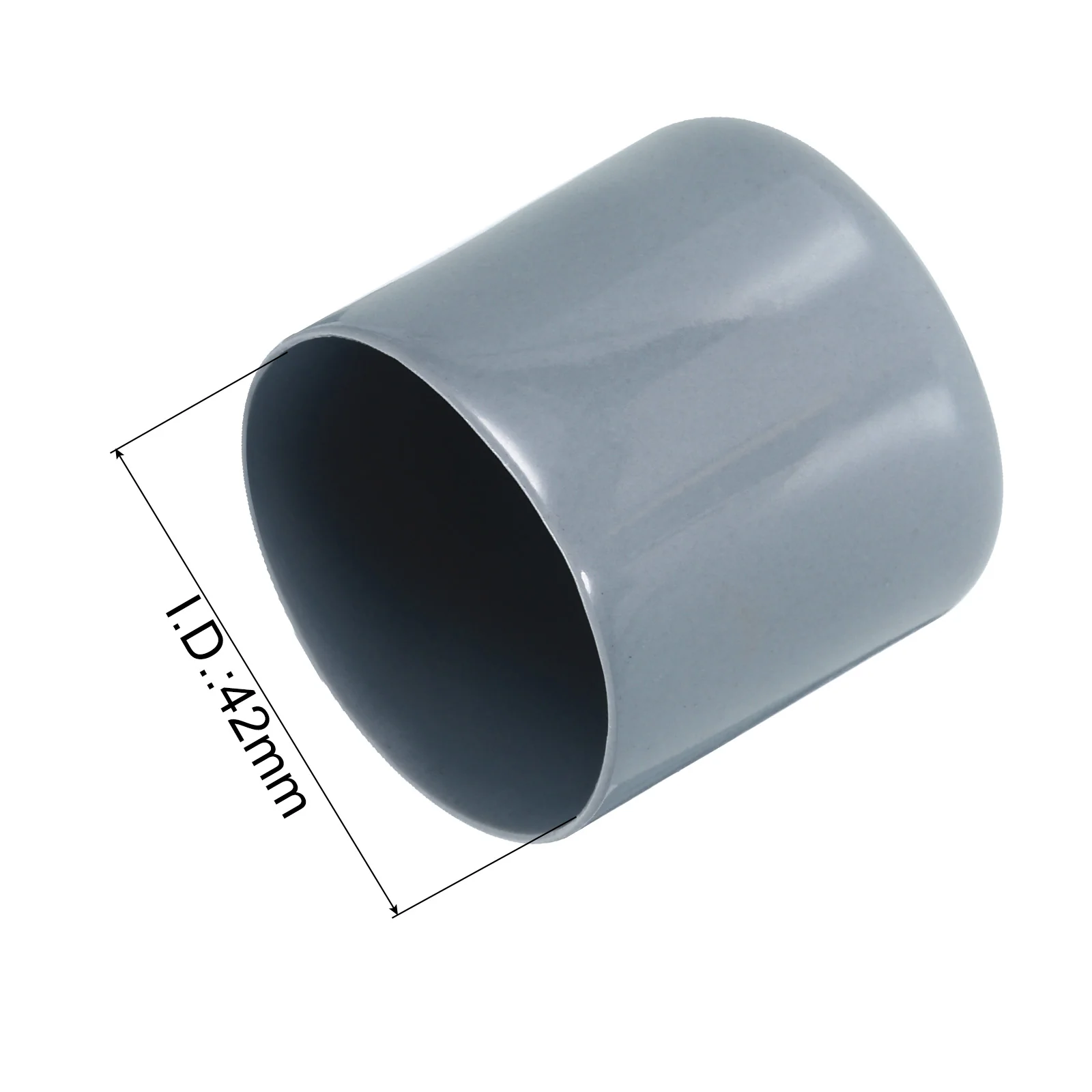 Uxcell 10pcs Rubber End Caps 42mm 1.7" ID Screw Thread Protectors Grey - Image 3
