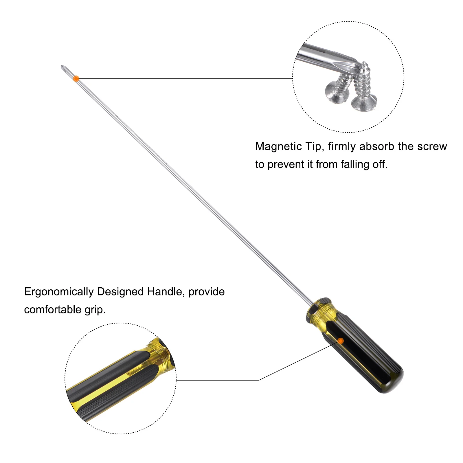 Long Phillips Screwdriver Shank CR-V Cross Head Magnetic Screwdrivers for Industry Automobile Repair - Image 14