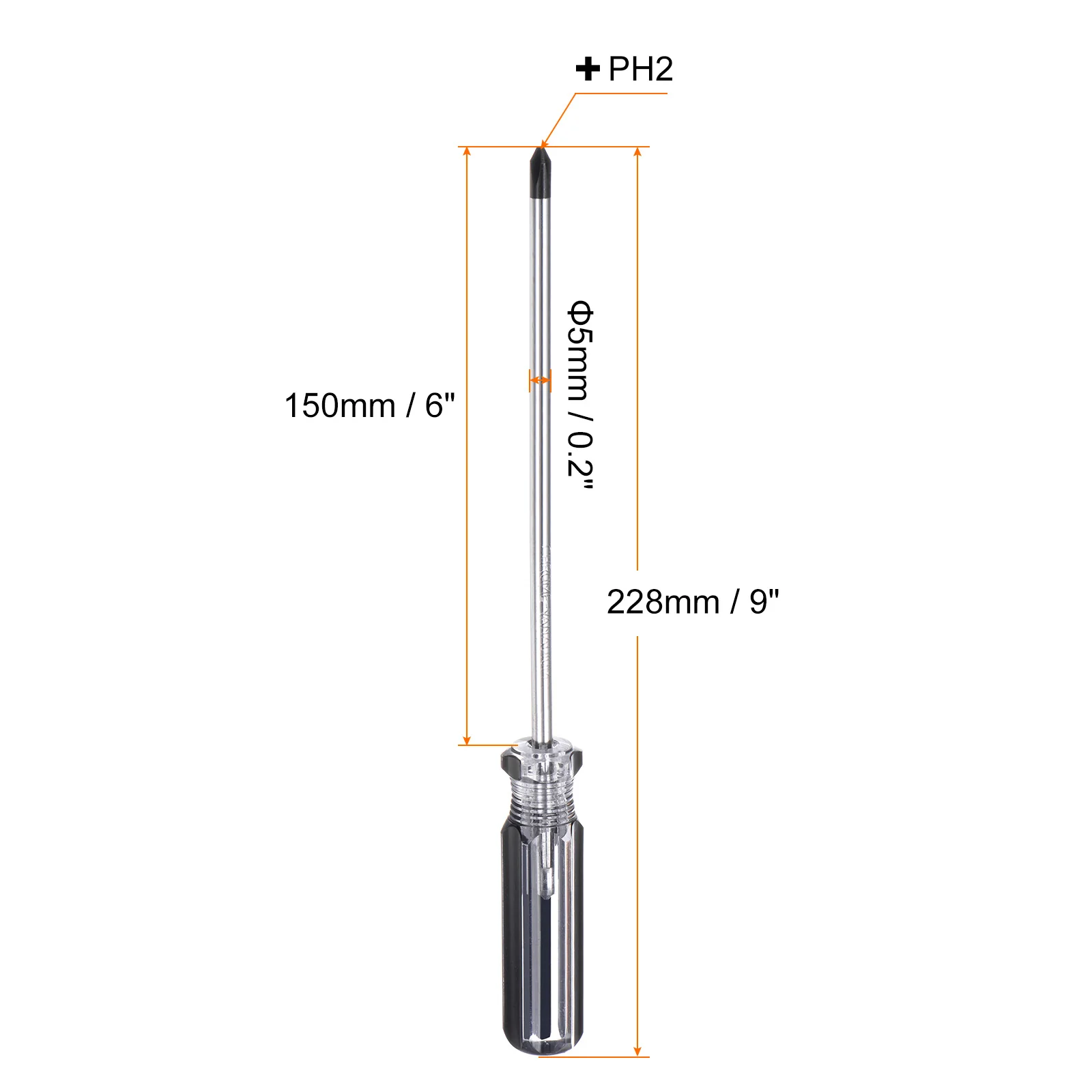 Magnetic Phillips Screwdriver Carbon Steel Cross Head Screw Driver with Non-slip Handle for Appliances Improvement - Image 12