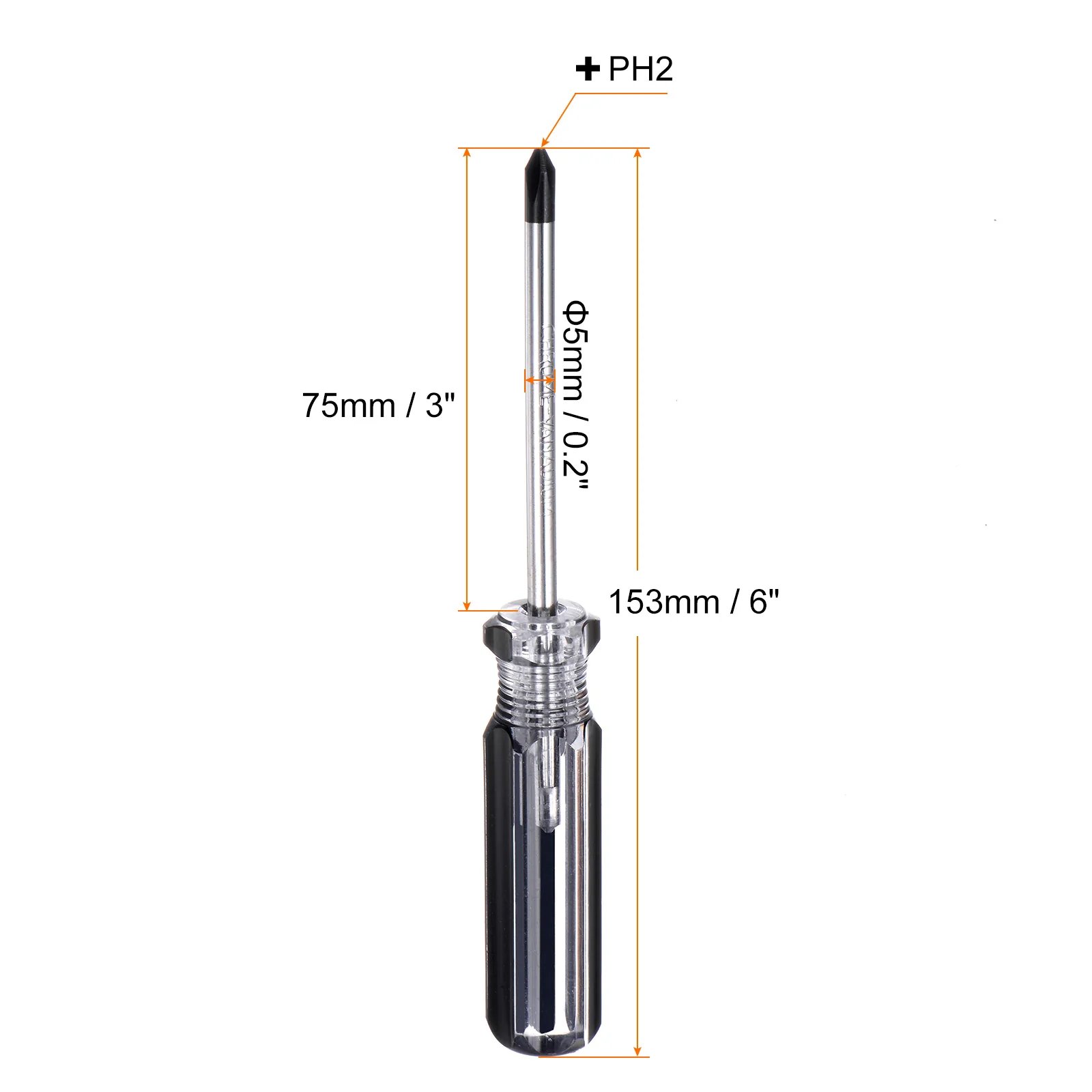 Magnetic Phillips Screwdriver Carbon Steel Cross Head Screw Driver with Non-slip Handle for Appliances Improvement - Image 27