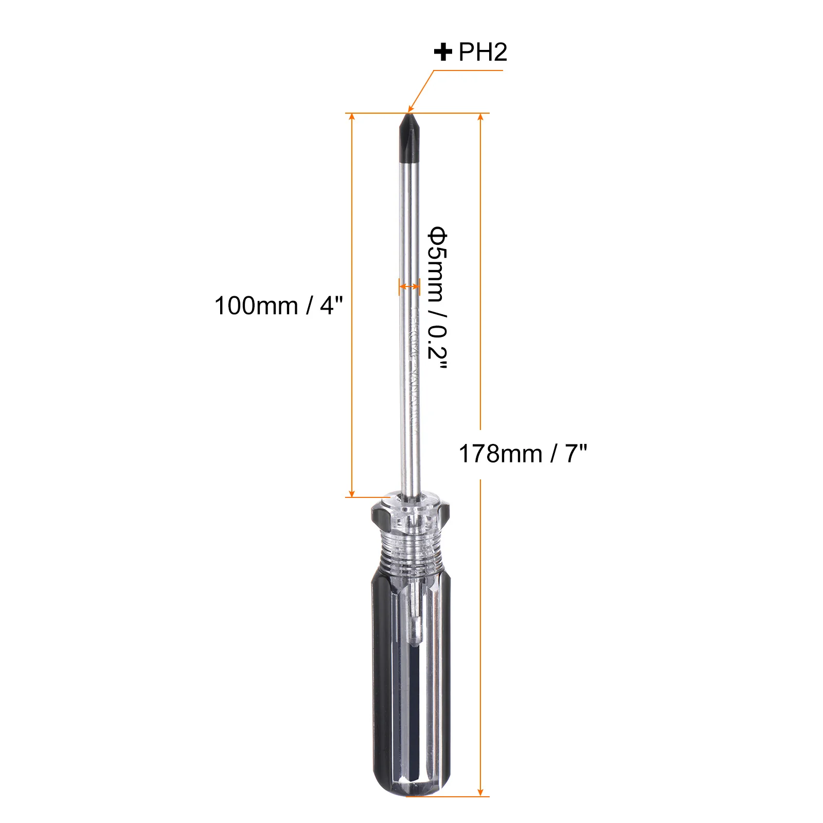 Magnetic Phillips Screwdriver Carbon Steel Cross Head Screw Driver with Non-slip Handle for Appliances Improvement - Image 7