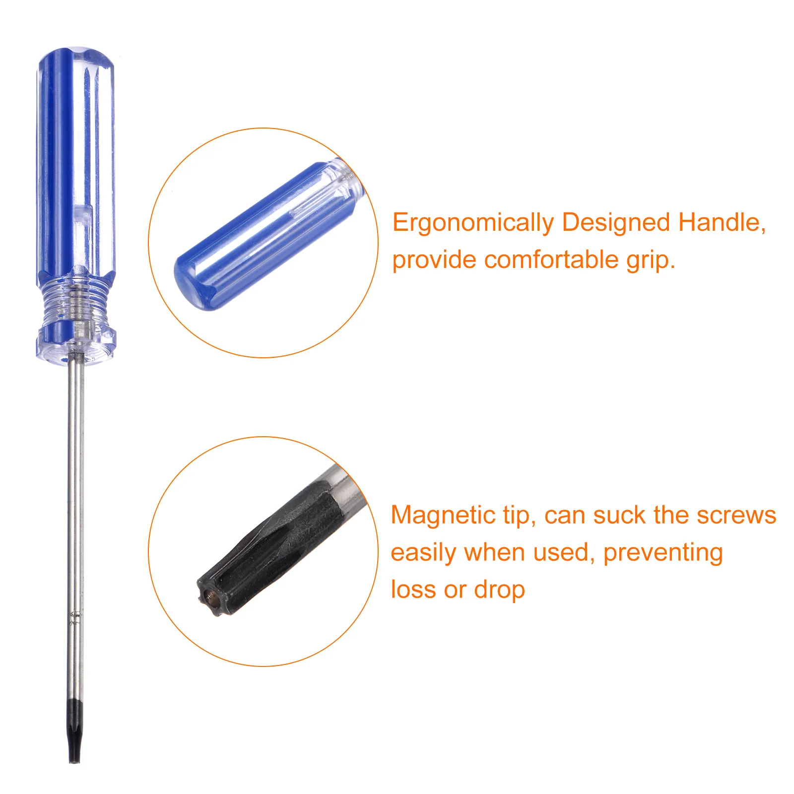 Magnetic Torx Screwdriver Carbon Steel Star 6 Point Head Screw Driver with Non-slip Handle for Appliances Improvement - Image 14