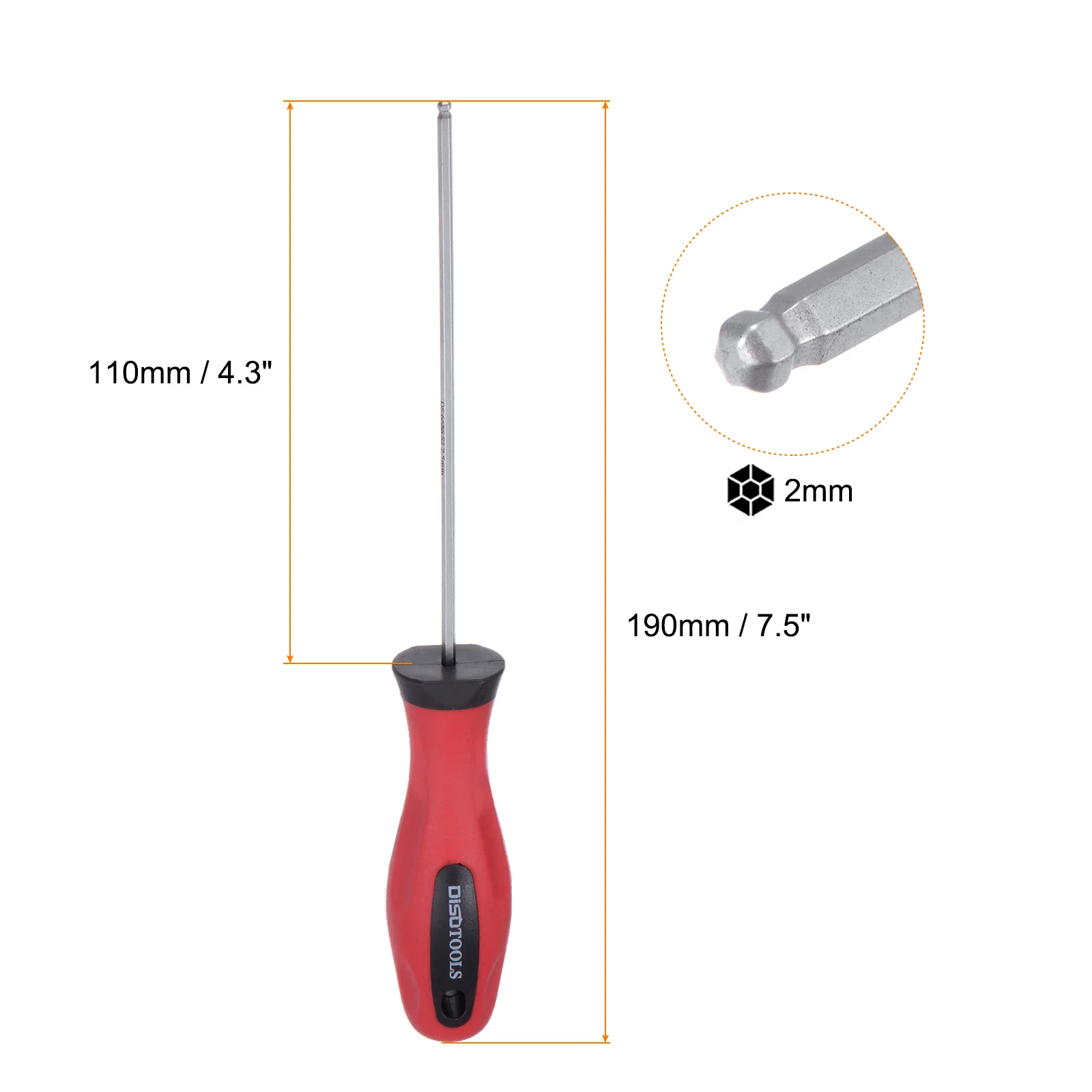 Ball Head Hex Screwdriver Magnetic Ball End Hexagonal Precision Screw Driver Hex Wrench - Image 14