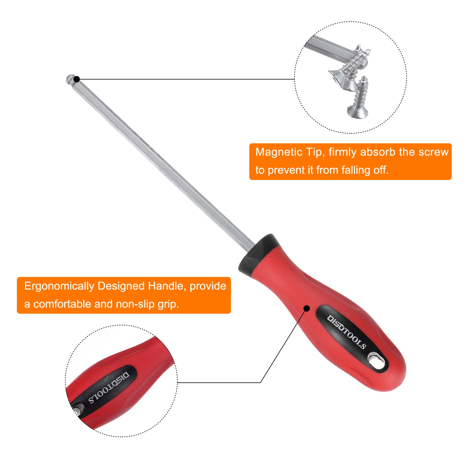 Ball Head Hex Screwdriver Magnetic Ball End Hexagonal Precision Screw Driver Hex Wrench - Image 23