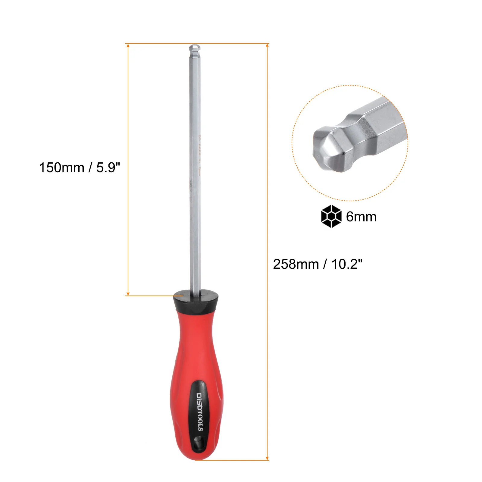 Ball Head Hex Screwdriver Magnetic Ball End Hexagonal Precision Screw Driver Hex Design Wrench - Image 14