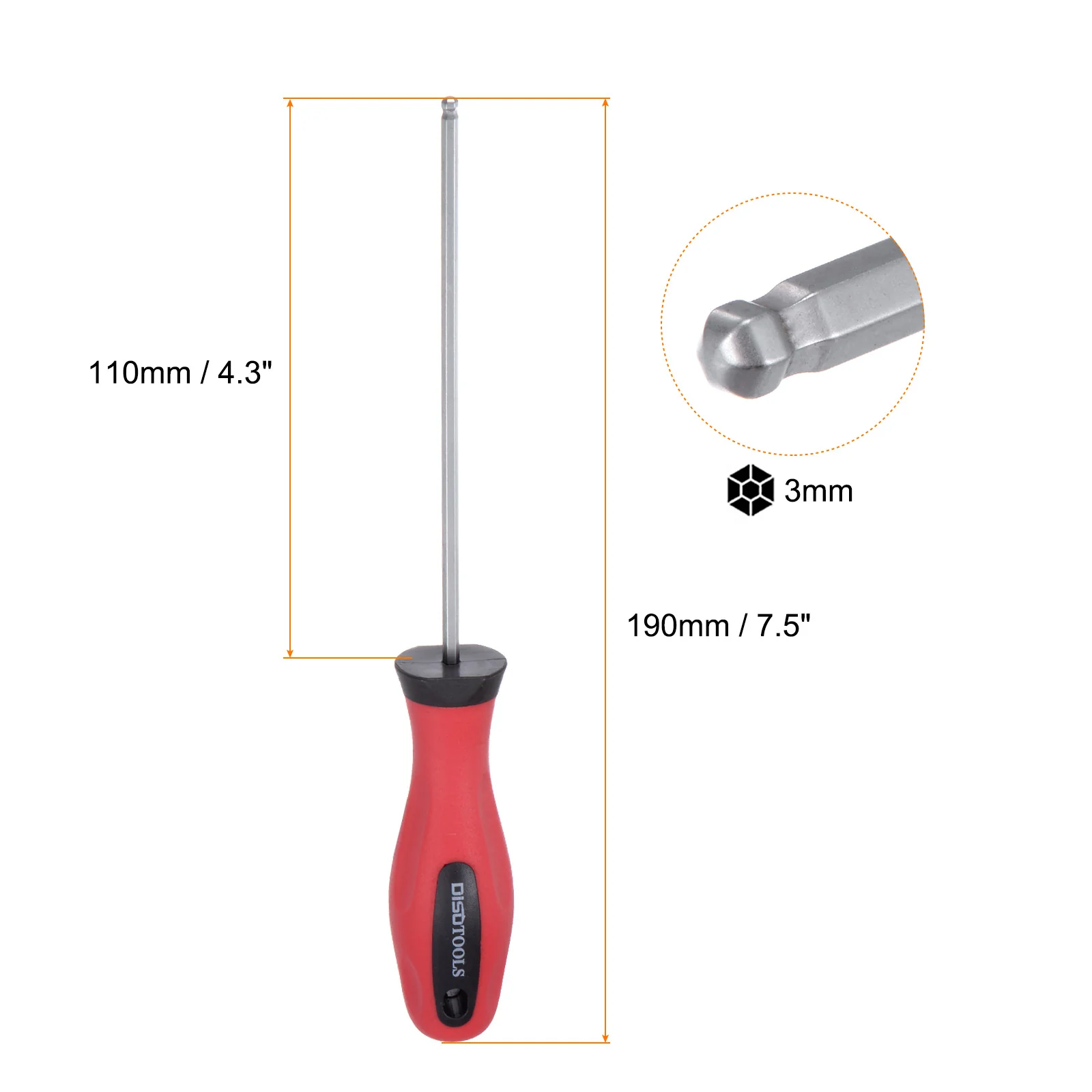 Ball Head Hex Screwdriver Magnetic Ball End Hexagonal Precision Screw Driver Hex Design Wrench - Image 26