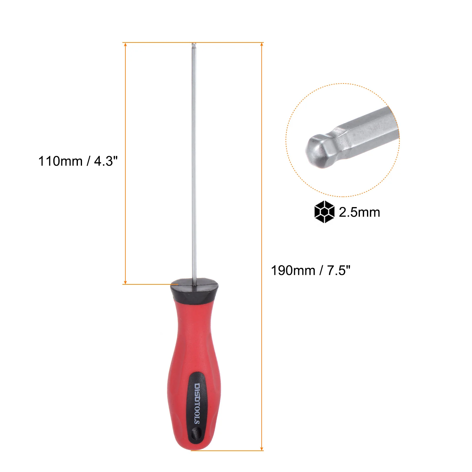 Ball Head Hex Screwdriver Magnetic Ball End Hexagonal Precision Screw Driver Hex Design Wrench - Image 8