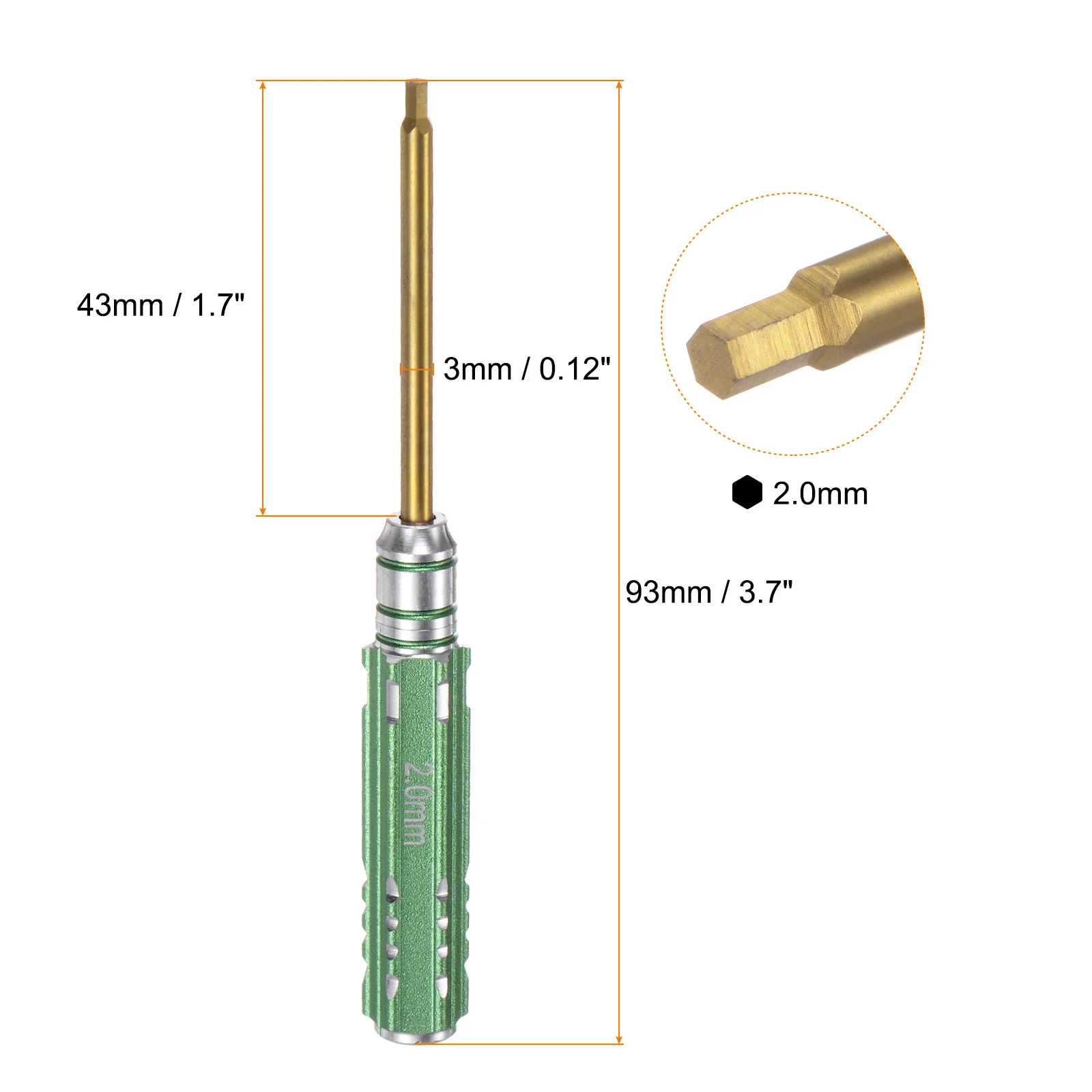 RC Hex Screwdriver Titanium Hexagon Screwdrivers Wrench RC Hex Driver Repair Tool for Models Car Helicopter Boat - Image 14