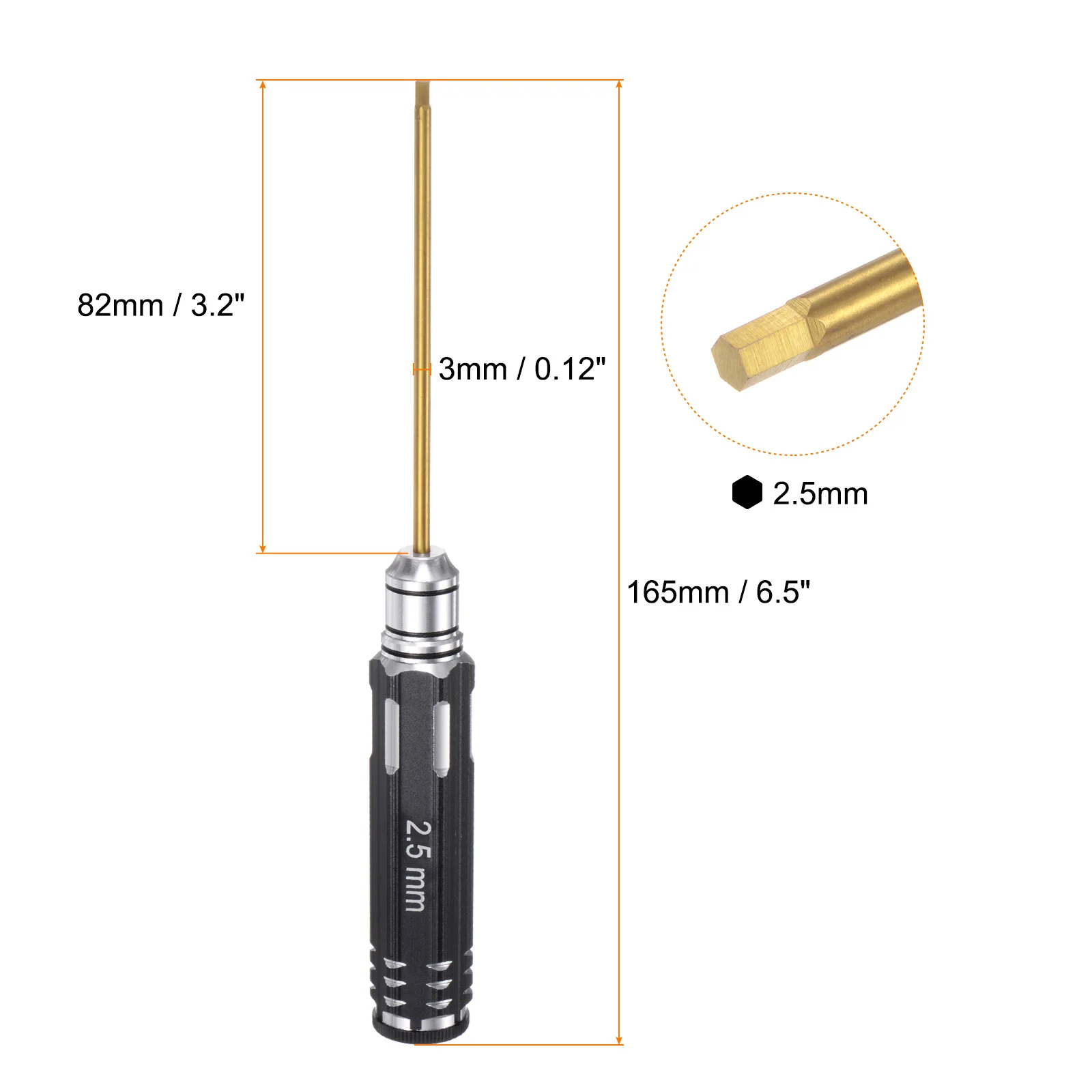 RC Hex Screwdriver Titanium Hexagon Screwdrivers Wrench RC Hex Driver Repair Tool for Models Car Helicopter Boat - Image 8