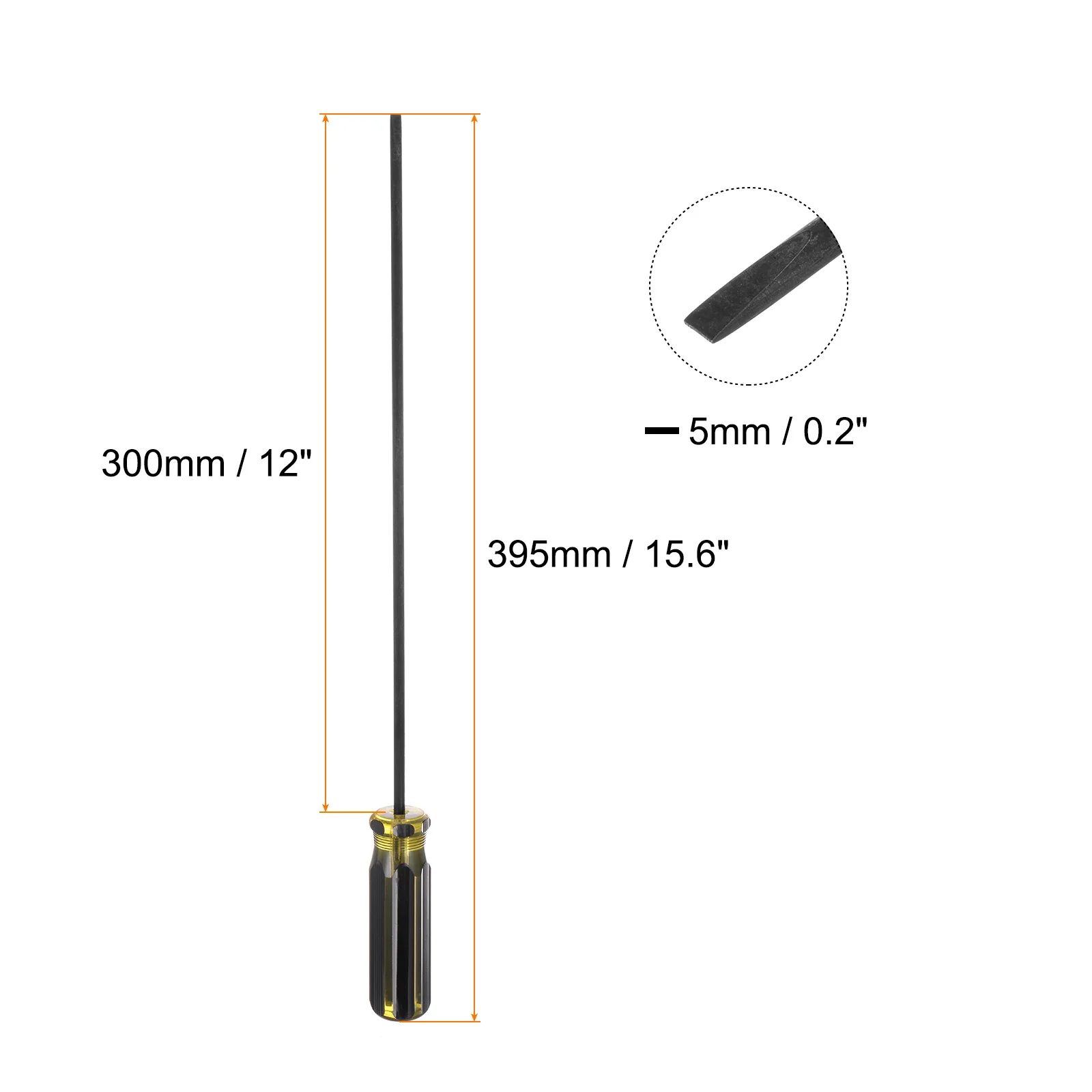 Long Slotted Screwdriver Shank CR-V Flat Head Magnetic Screwdrivers for Automobile Repair - Image 17