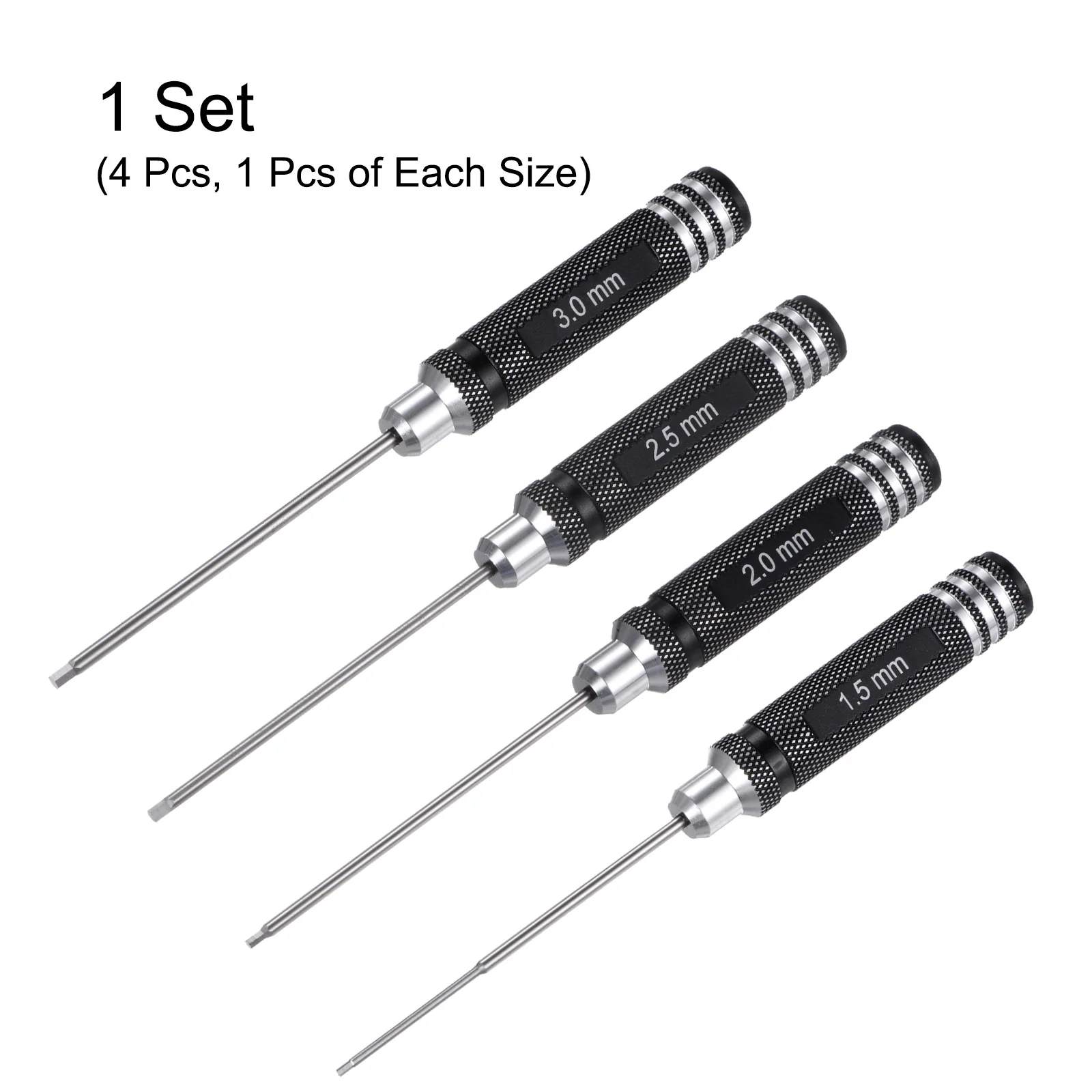4pcs RC Hex Screwdriver 1.5mm-3mm Hexagon Screwdrivers Wrench RC Repair Tool - Image 3