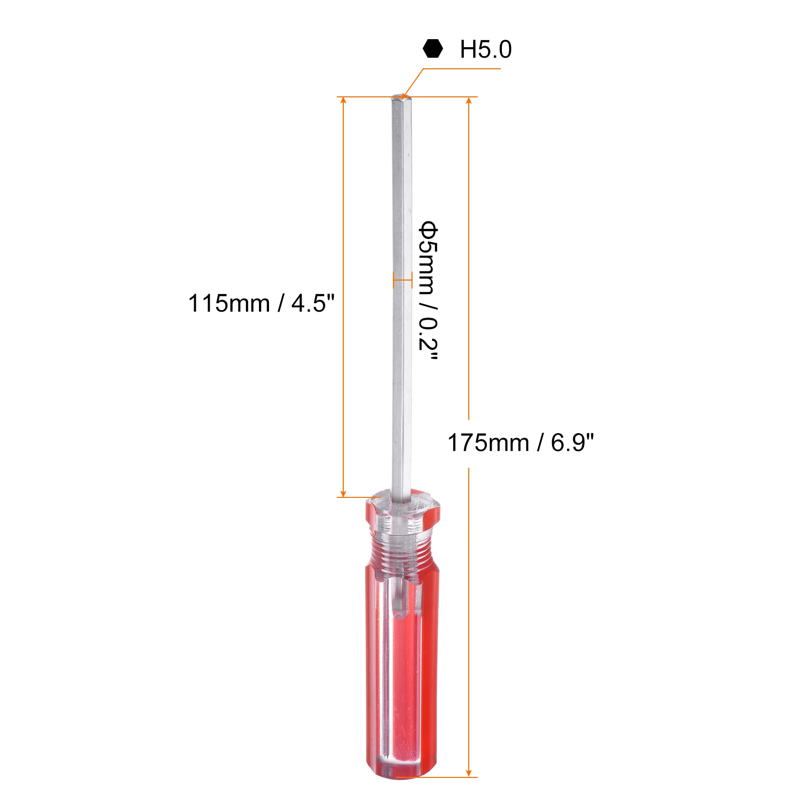 Magnetic Hex Screwdriver Carbon Steel Hexagonal Head Screw Driver with Non-slip Handle for Appliances Improvement - Image 12