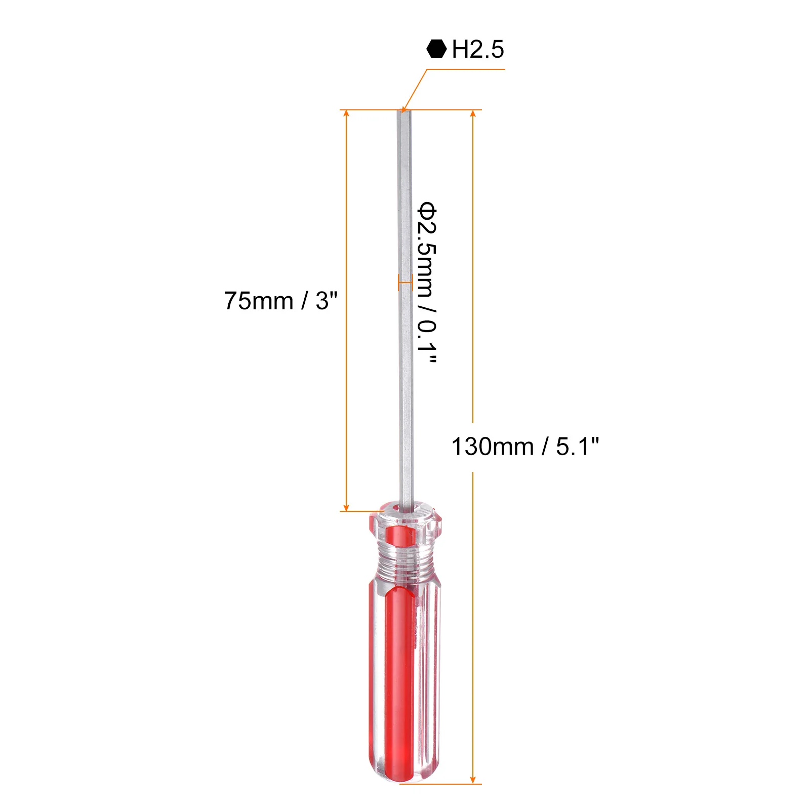 Magnetic Hex Screwdriver Carbon Steel Hexagonal Head Screw Driver with Non-slip Handle for Appliances Improvement - Image 22