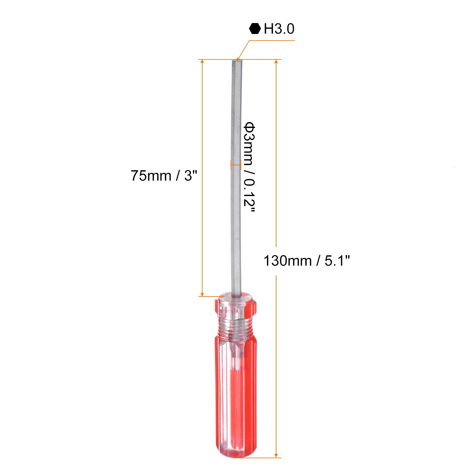Magnetic Hex Screwdriver Carbon Steel Hexagonal Head Screw Driver with Non-slip Handle for Appliances Improvement - Image 27