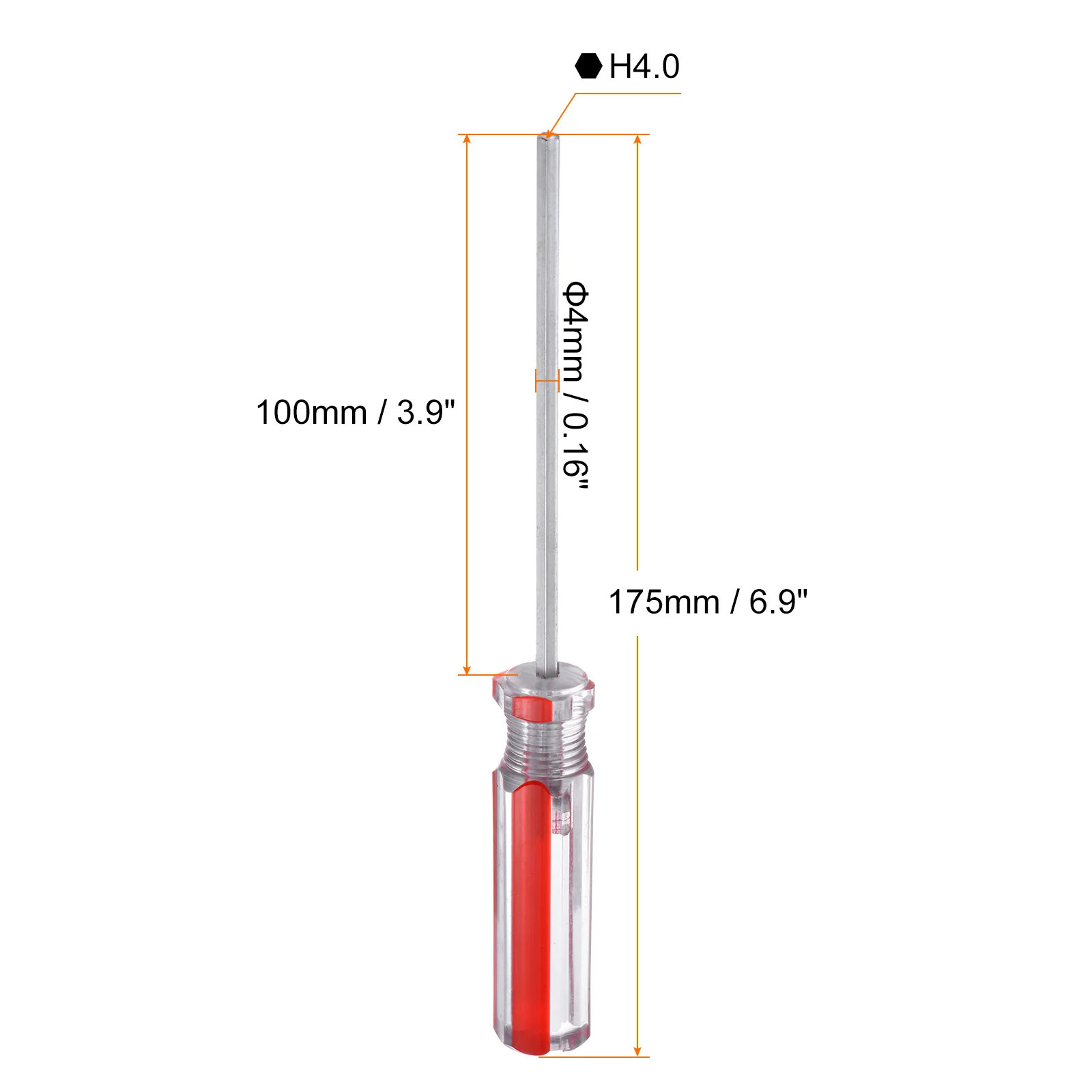 Magnetic Hex Screwdriver Carbon Steel Hexagonal Head Screw Driver with Non-slip Handle for Appliances Improvement - Image 37