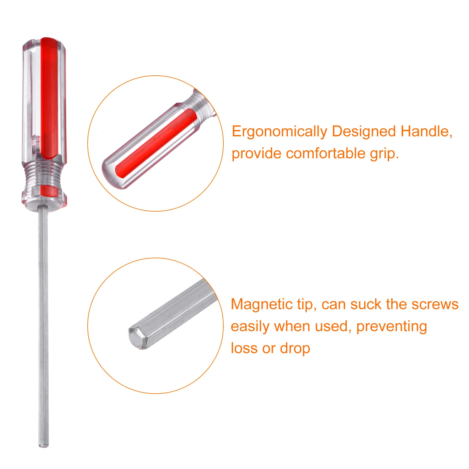 Magnetic Hex Screwdriver Carbon Steel Hexagonal Head Screw Driver with Non-slip Handle for Appliances Improvement - Image 39