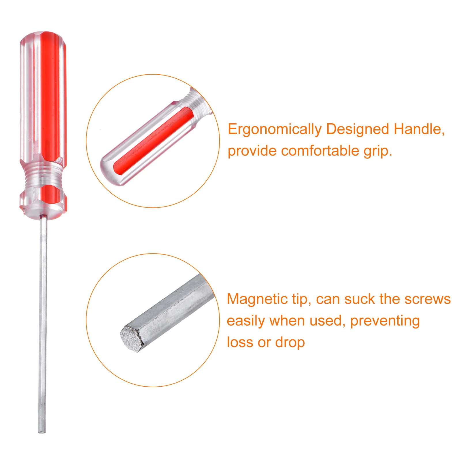 Magnetic Hex Screwdriver Carbon Steel Hexagonal Head Screw Driver with Non-slip Handle for Appliances Improvement - Image 4