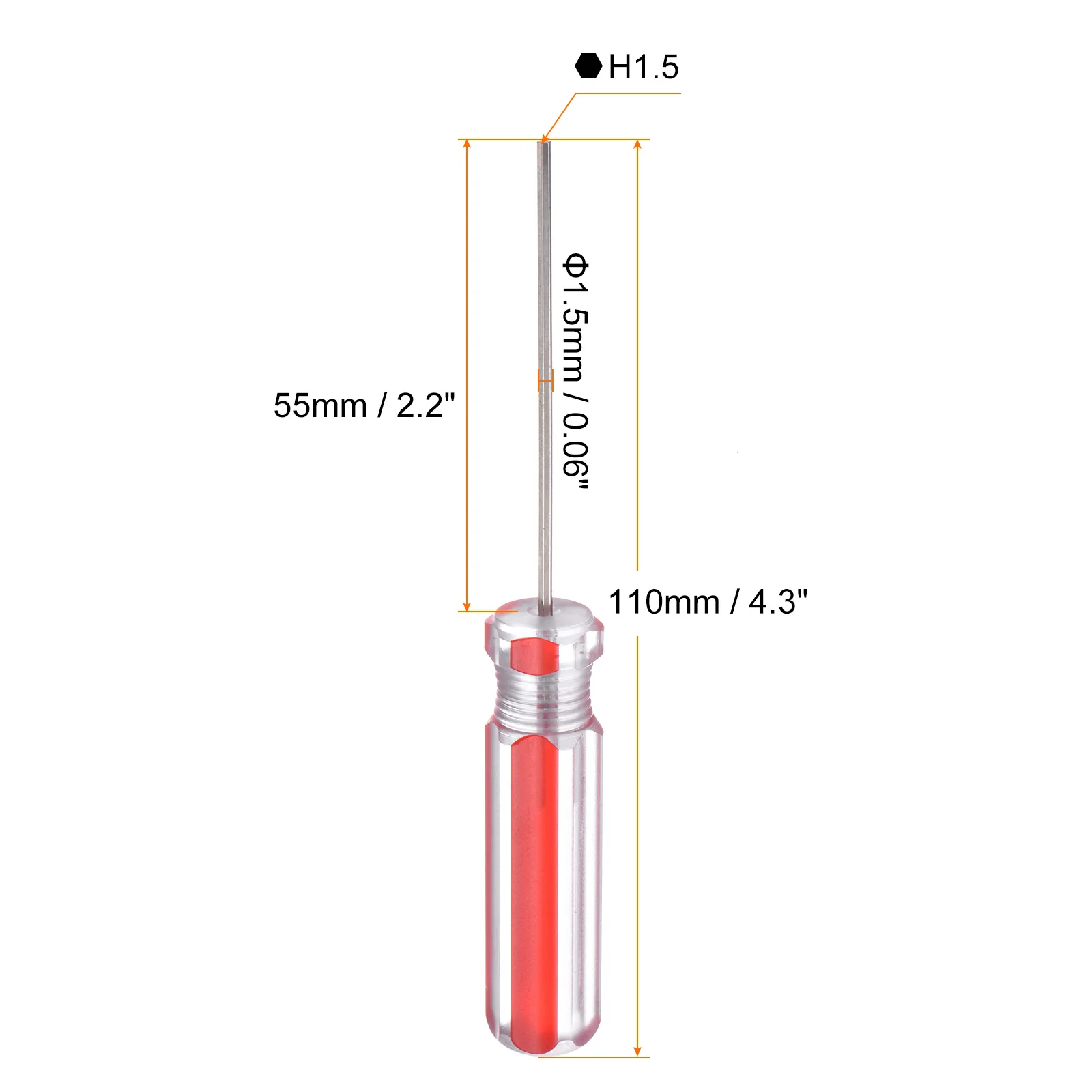 Magnetic Hex Screwdriver Carbon Steel Hexagonal Head Screw Driver with Non-slip Handle for Appliances Improvement - Image 7