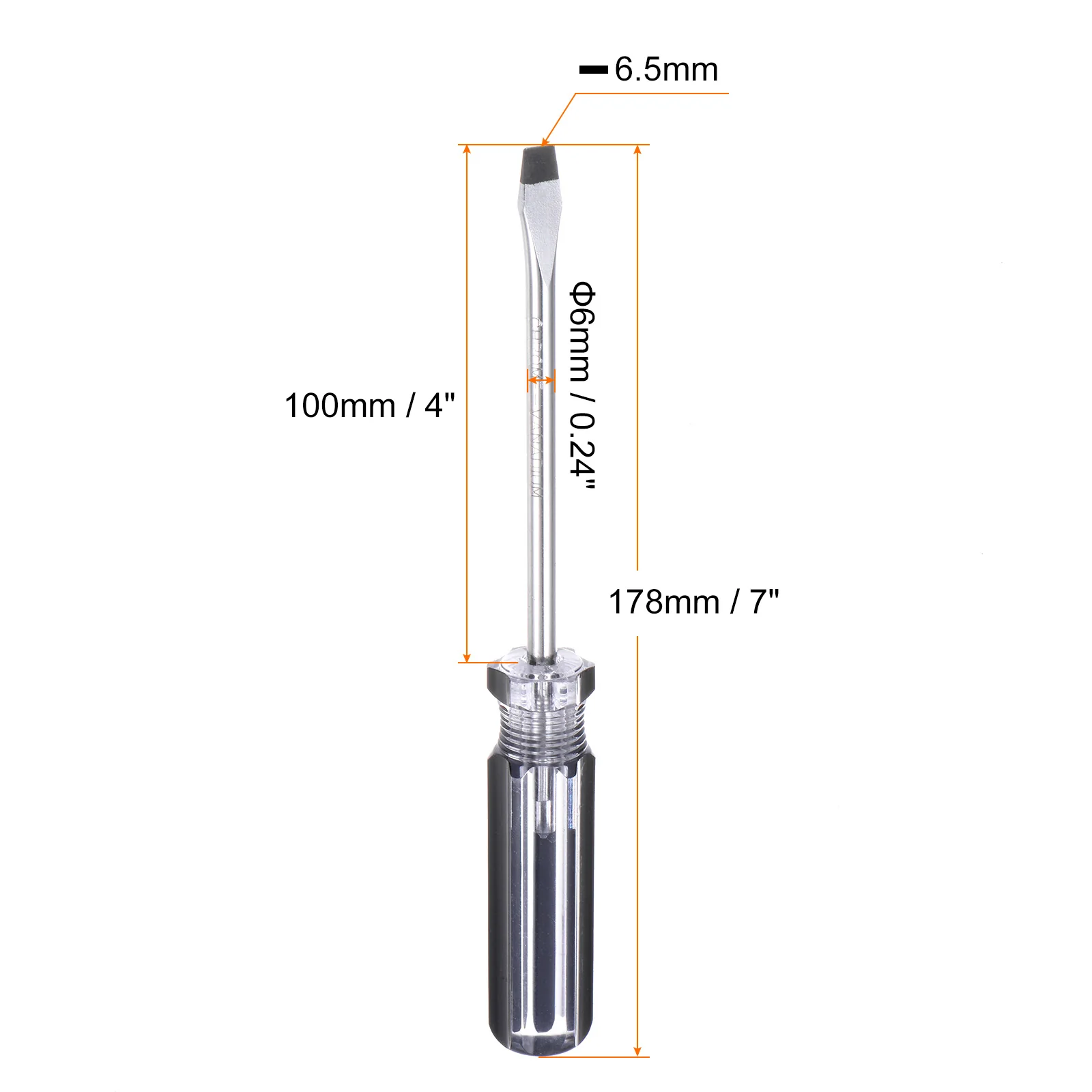Magnetic Slotted Screwdriver Carbon Steel Flat Head Screw Driver with Non-slip Handle for Appliances Repair Improvement - Image 17
