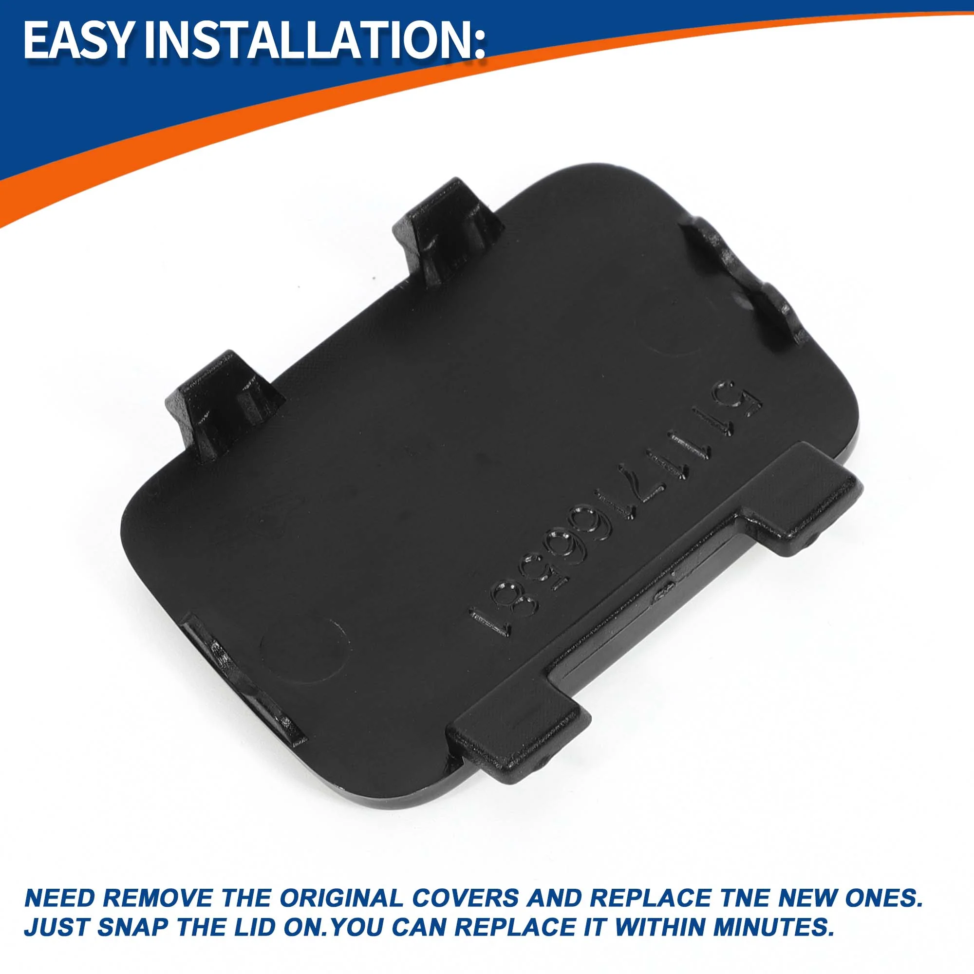 Front Right Passenger Side Car Bumper Tow Hook Cover Tow Cover Cap Unpainted Fit for BMW 1 Series E81 E87 2007-2011 No.51117201202 - Pack of 1 - Image 7