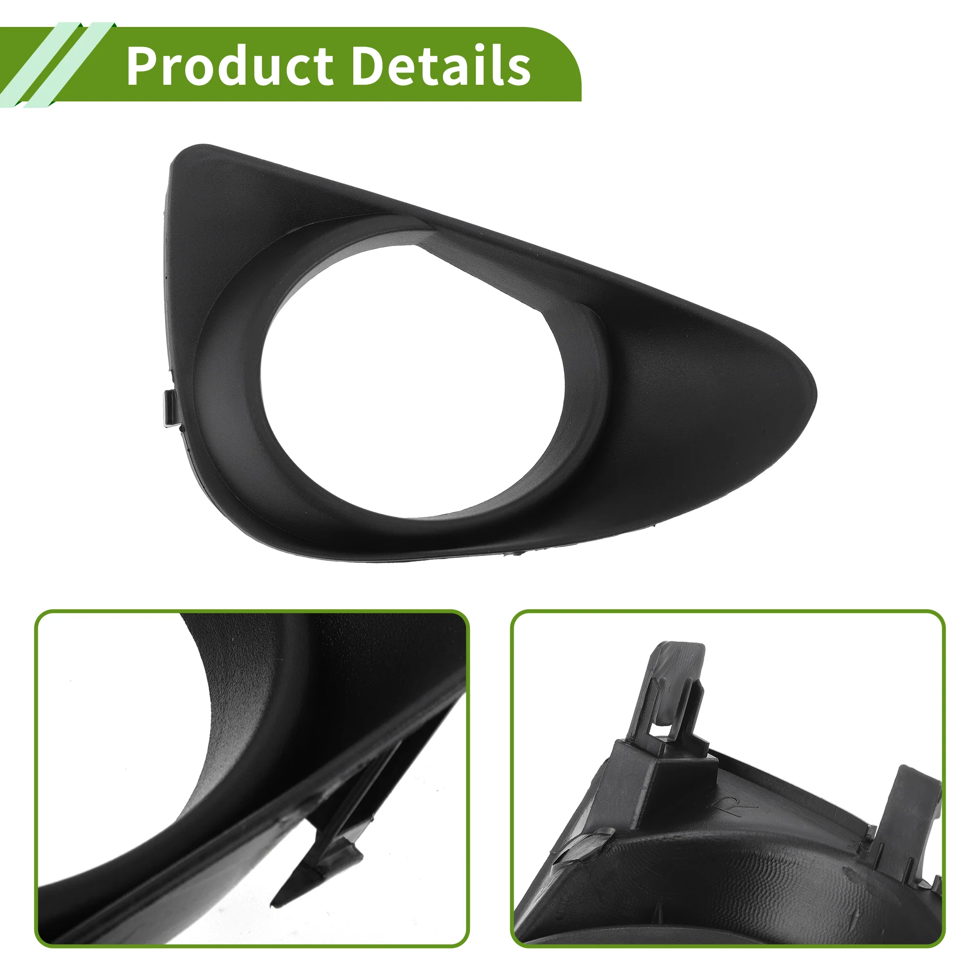 No.8148152380 Fog Light Grill for Toyota Yaris 2011-2014 Black Front Right Front Lower Bumper Fog Light Cover Inserts ABS 1 Pc - Image 5
