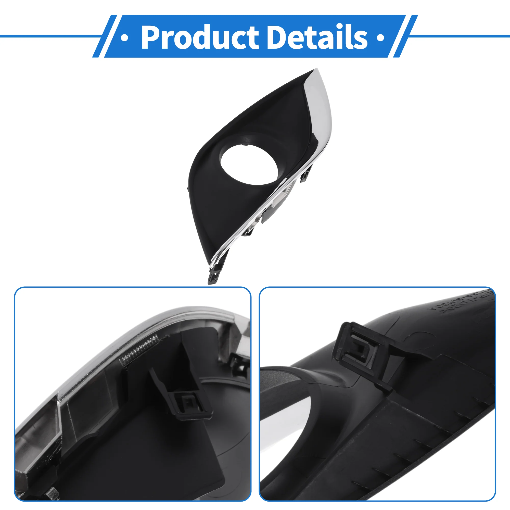Front Right Fog Light Grill No.622566W80A for Nissan Versa 2015-2018 - Image 4