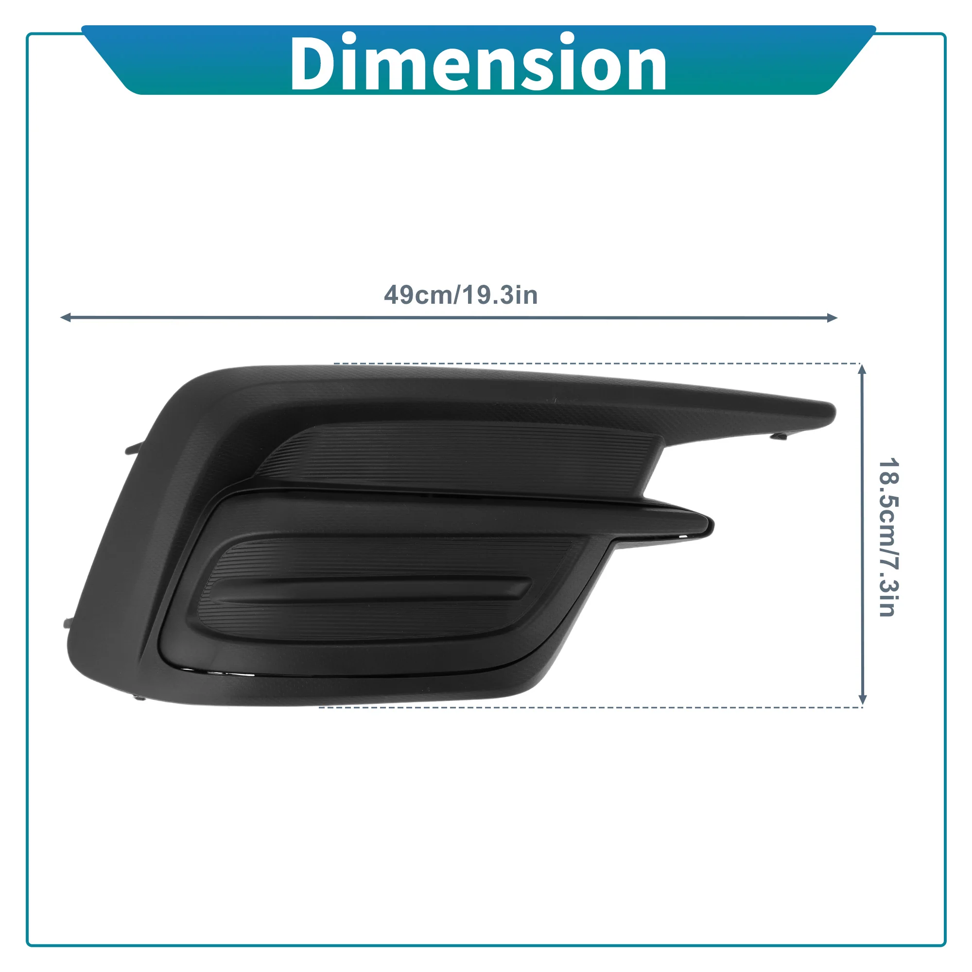 Passenger Side Fog Light Grill for Subaru Legacy 2018 2019 No.57731AL56A - Image 5