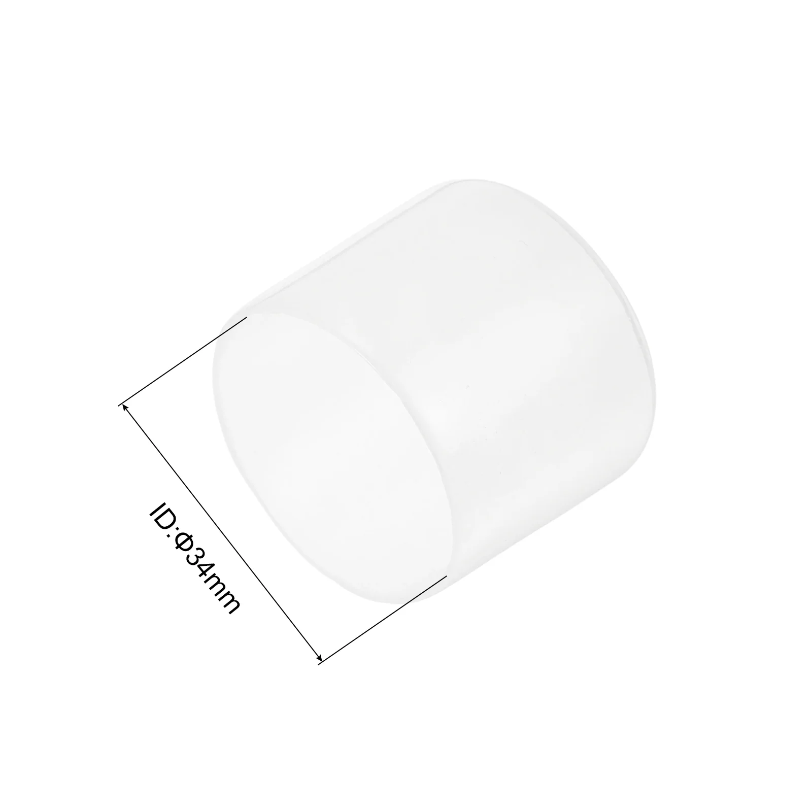 Uxcell 5pcs Rubber End Caps 34mm PVC Tube Bolt Cap Cover Screw Thread Protectors Clear - Image 3