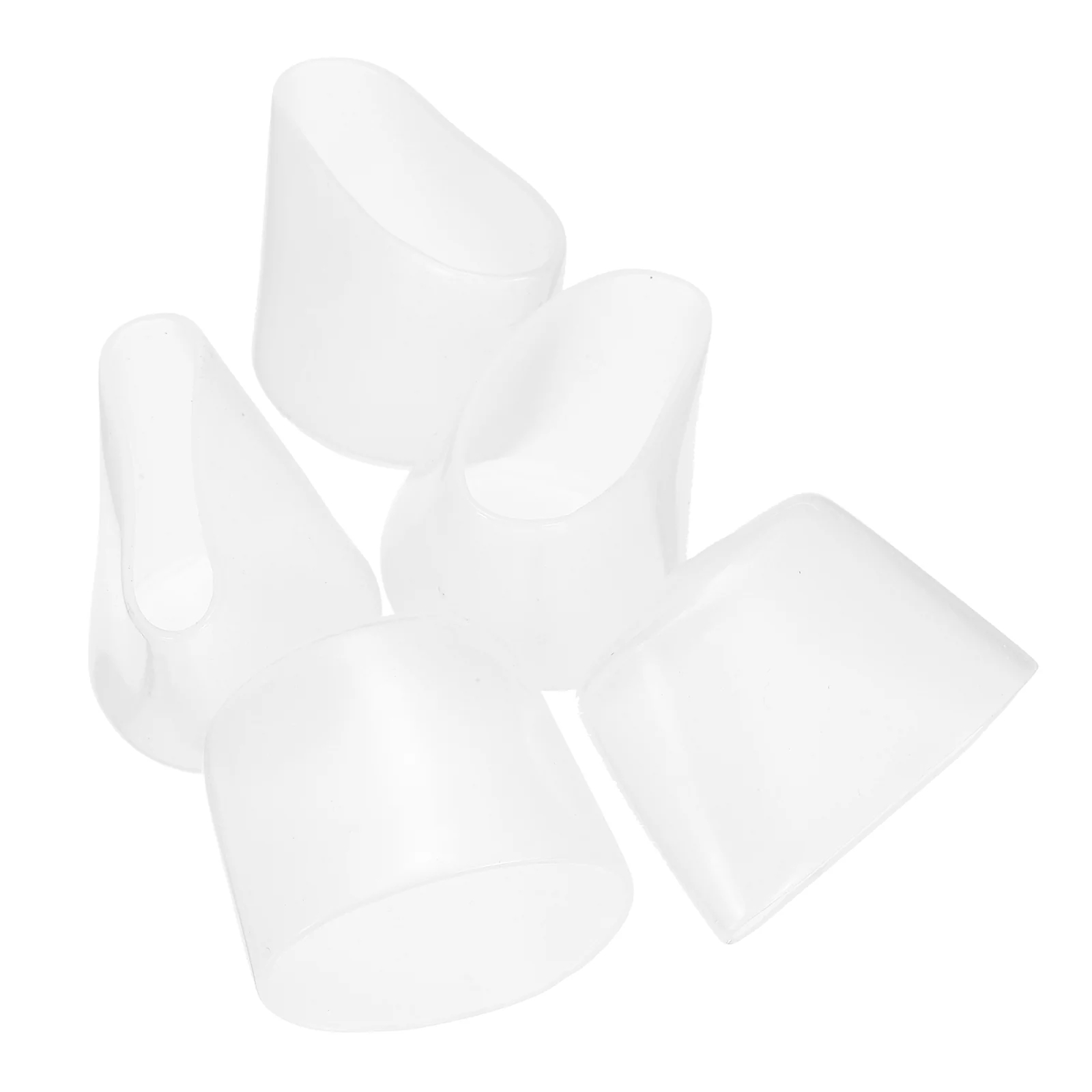 Uxcell 5pcs Rubber End Caps 34mm PVC Tube Bolt Cap Cover Screw Thread Protectors Clear - Image 4