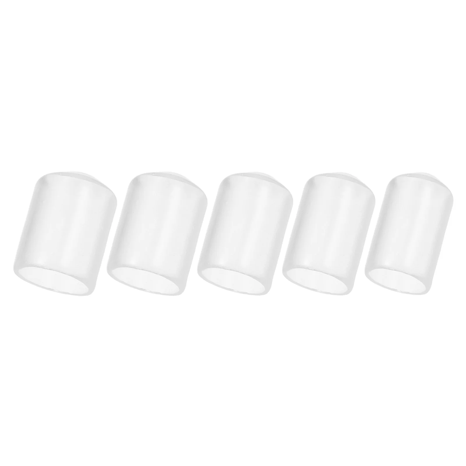 Uxcell 50pcs Round Rubber End Caps Protective Caps 11mm 12mm 13mm 14mm 15mm Clear - Image 3