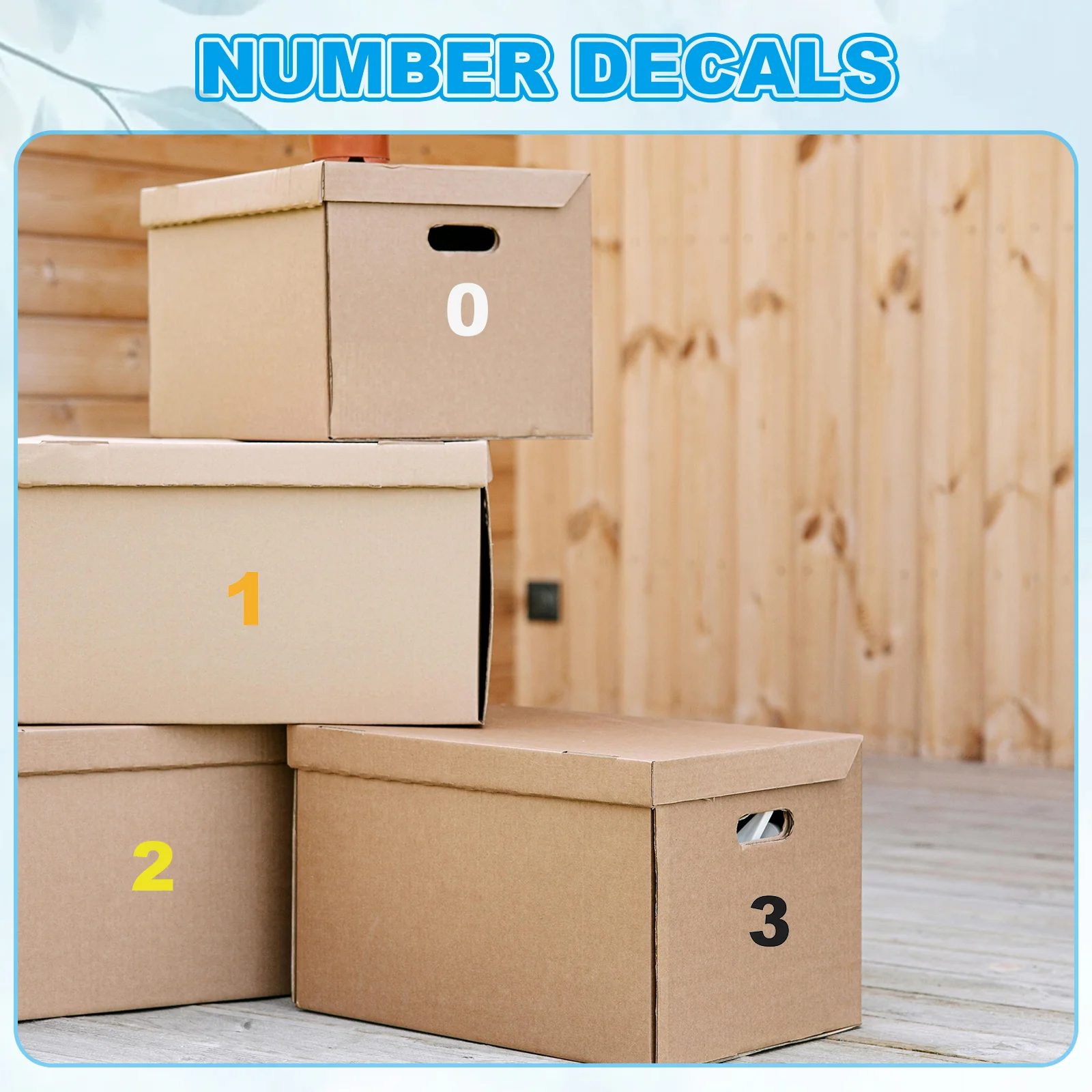 3" Reflective Number Stickers 0-9, 2Set Mailbox Number Decals, White - Image 5
