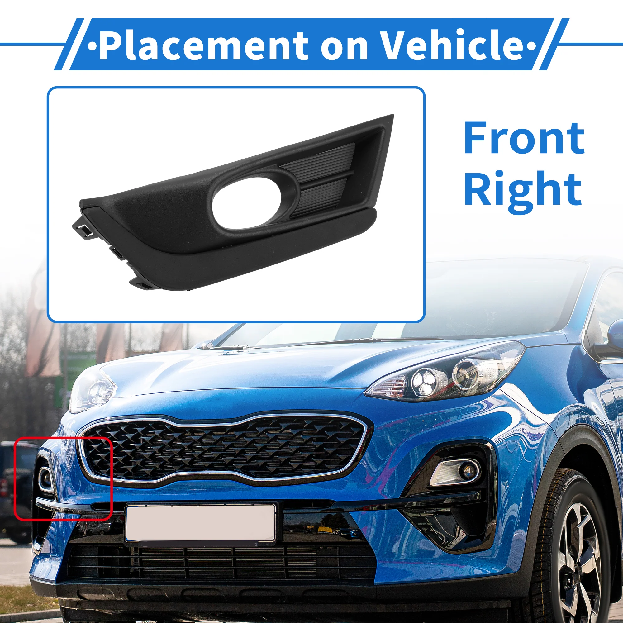 Front Right Fog Light Grill No.71106TLAA21 for Honda CR-V 2017-2019 - Image 3