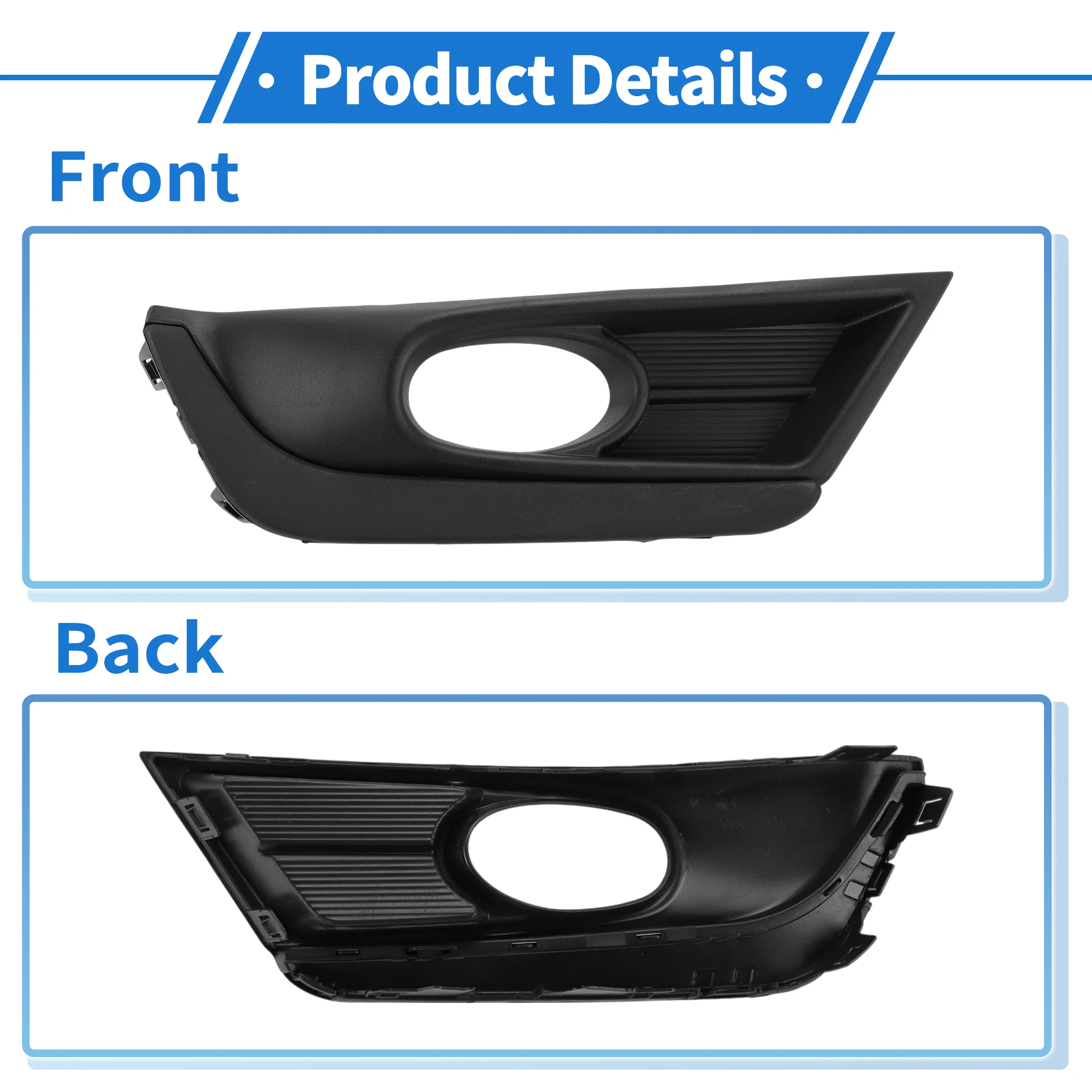 Front Right Fog Light Grill No.71106TLAA21 for Honda CR-V 2017-2019 - Image 5