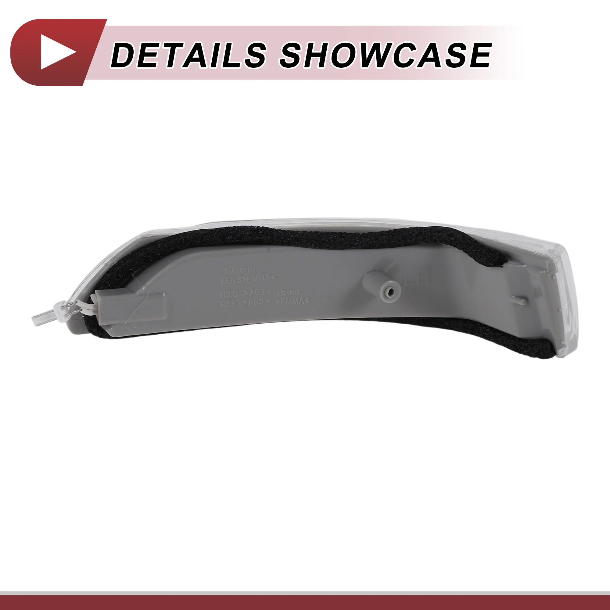 Front Left LED Mirror Turn Signal Light for Kia Optima 2009-2010 Side Mirror Marker Light No.876132G000 Yellow - Image 6
