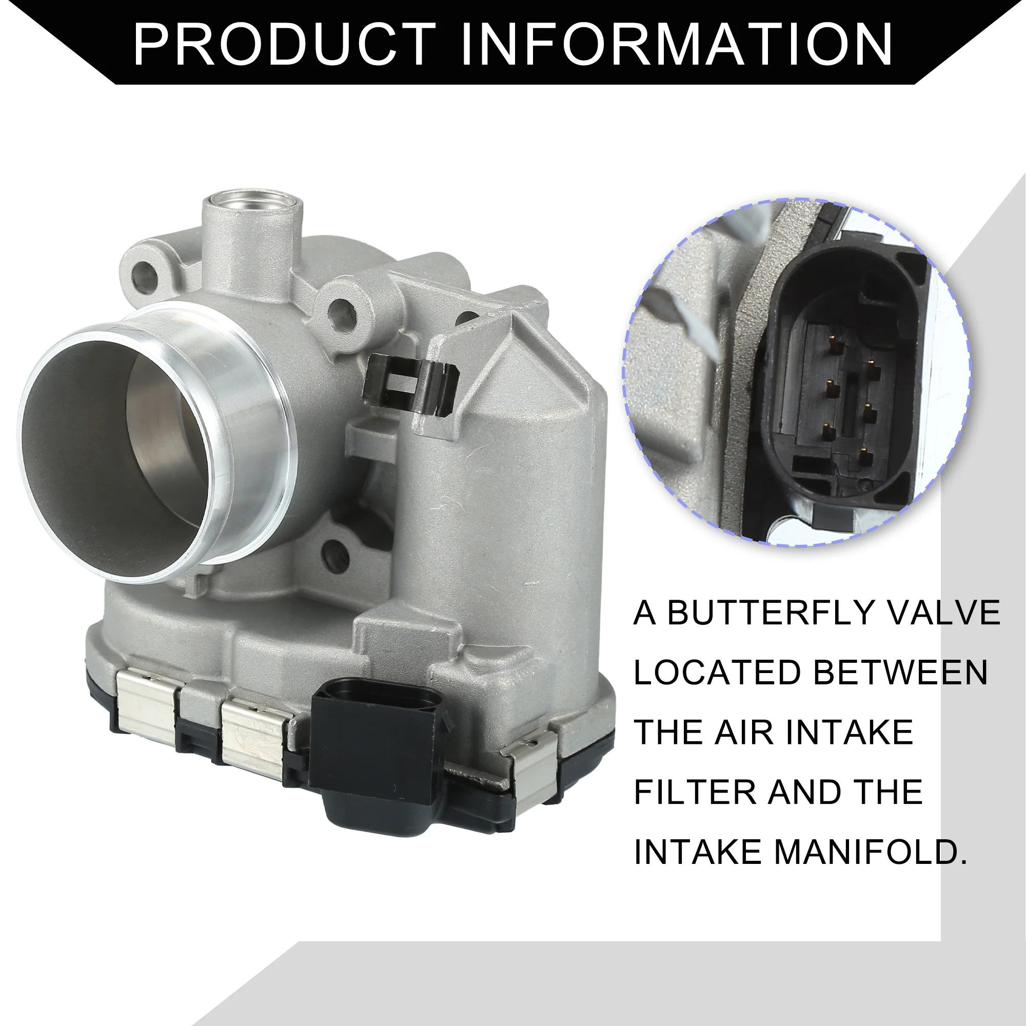 No.55187316 Throttle Body Assembly for ALFA ROMEO - X6 ALFA MITO 2008-2011 / Throttle Body Actuator / Durable Aluminum Alloy / 1Pcs Silver Tone - Image 6