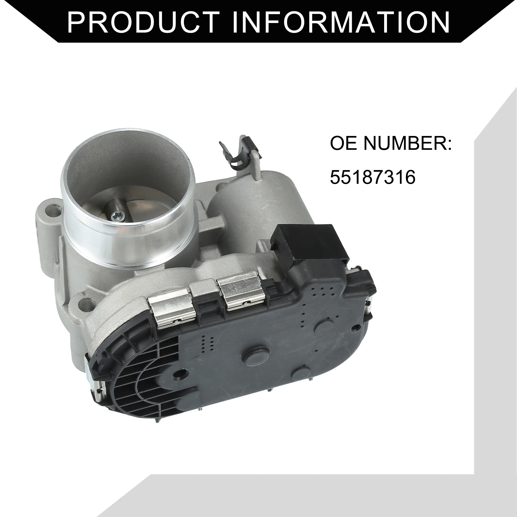 No.55187316 Throttle Body Assembly for ALFA ROMEO - X6 ALFA MITO 2008-2011 / Throttle Body Actuator / Durable Aluminum Alloy / 1Pcs Silver Tone - Image 7