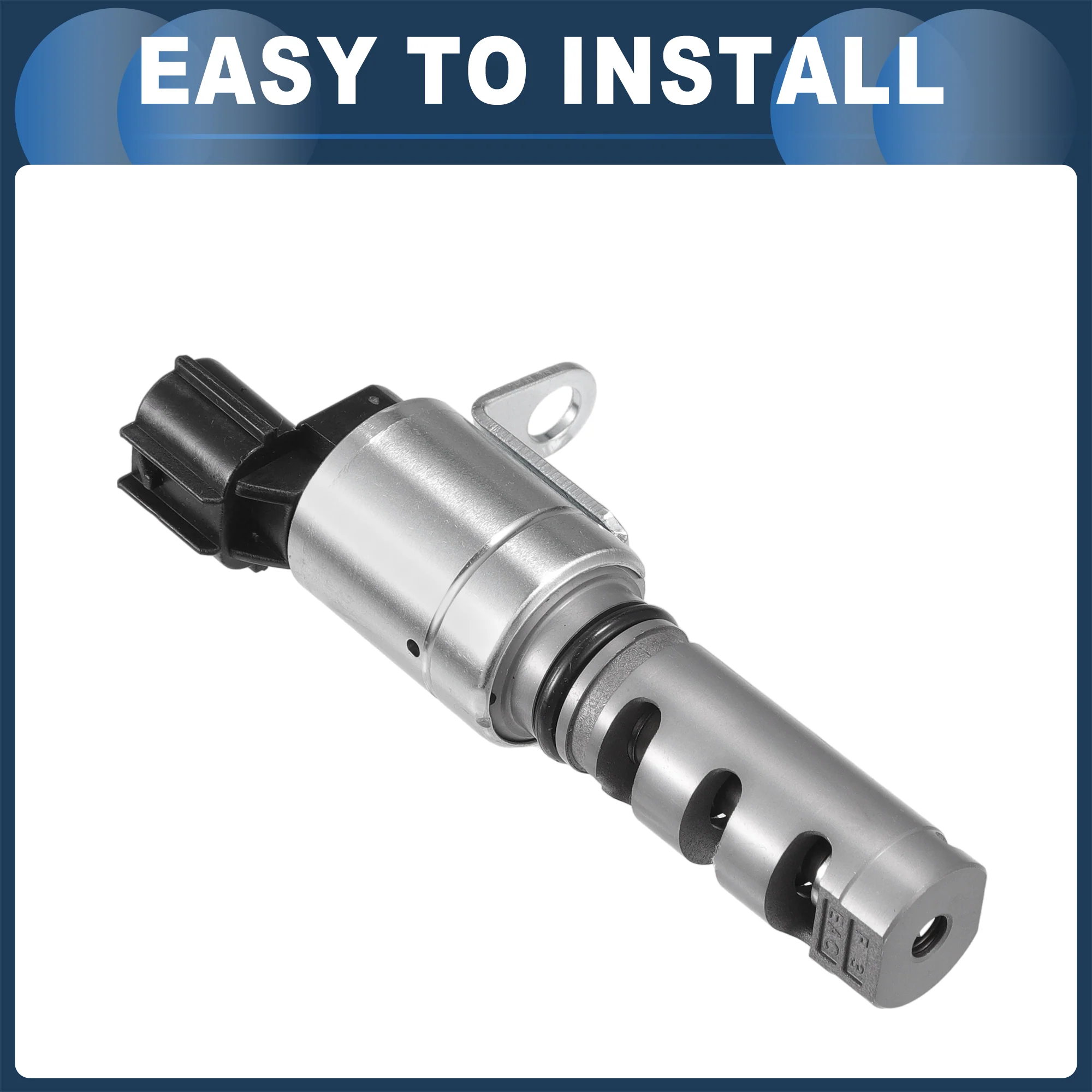 Engine Variable Valve Timing VVT Solenoid, Car Engine Camshaft Oil Control Valve No.1533038010 for Toyota Sequoia 2010-2012 Silver Tone, 2 Pcs - Image 5