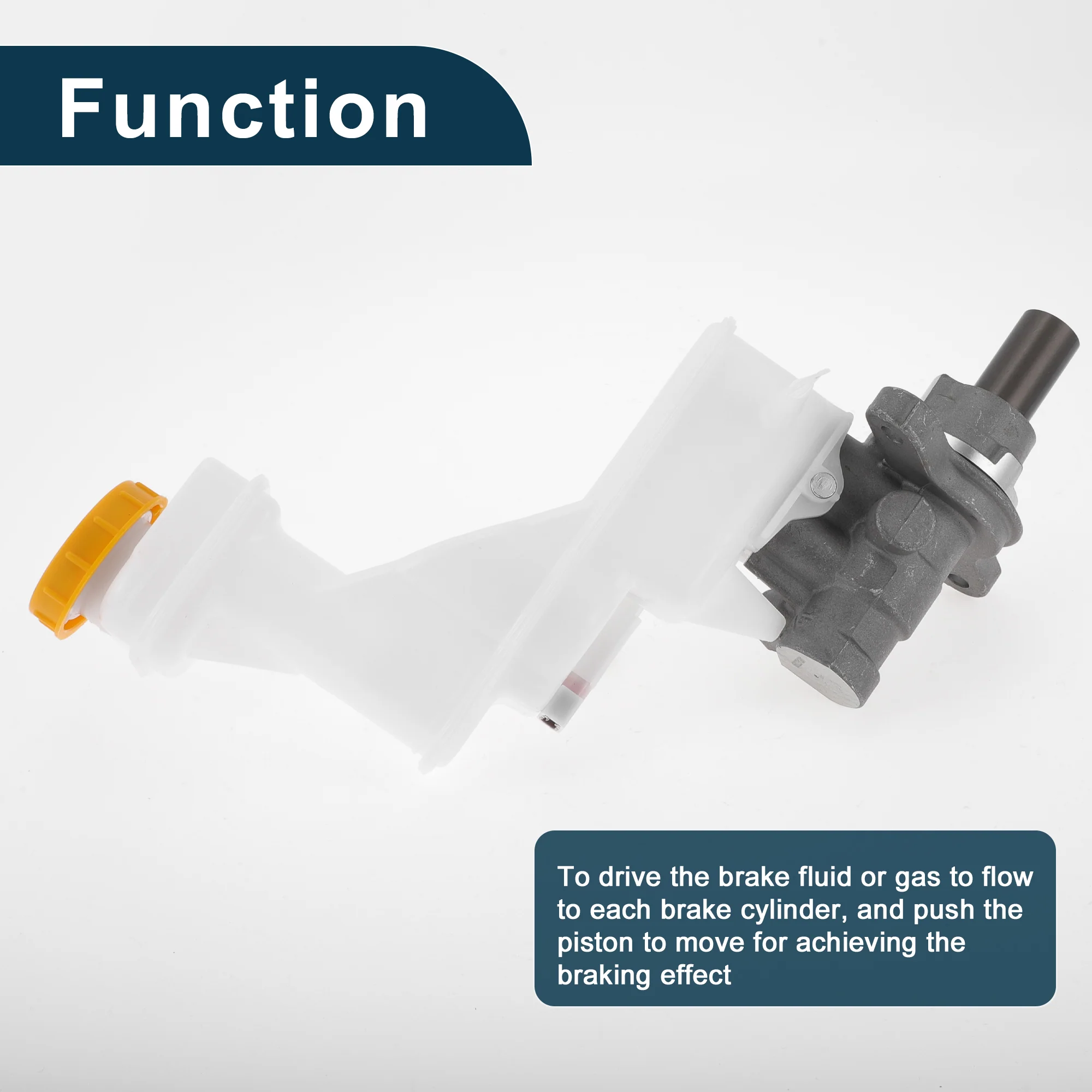 Brake Master Cylinder for Nissan Sentra 2007-2010 Durable No.46010ET010 Engine Compartment Hydraulic Master Cylinder Silver Tone,White 1 Pcs - Image 6