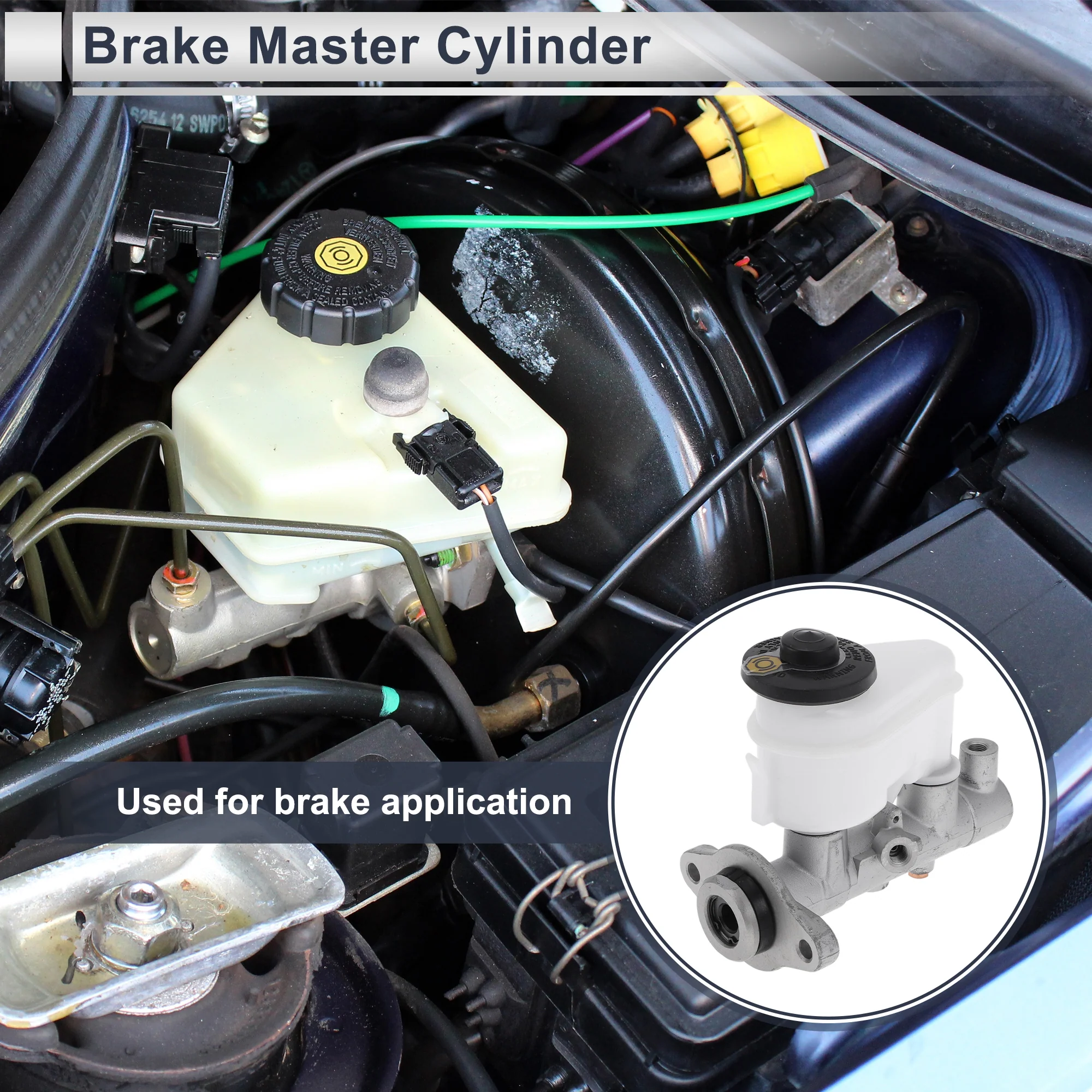 Engine Compartment Brake Master Cylinder for Toyota RAV4 1996-1997 Durable Hydraulic Master Cylinder No.4720142020 with Reservoir 1 Pcs - Image 3