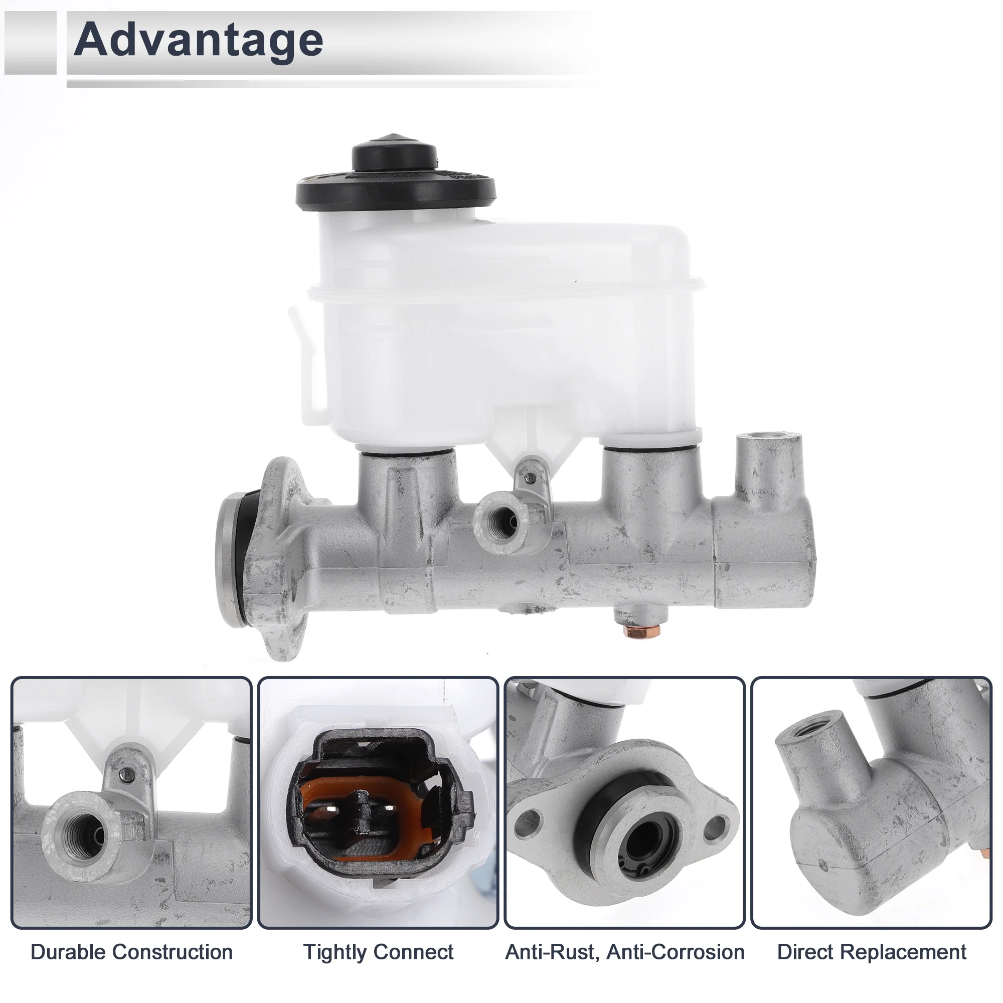 Engine Compartment Brake Master Cylinder for Toyota RAV4 1996-1997 Durable Hydraulic Master Cylinder No.4720142020 with Reservoir 1 Pcs - Image 5