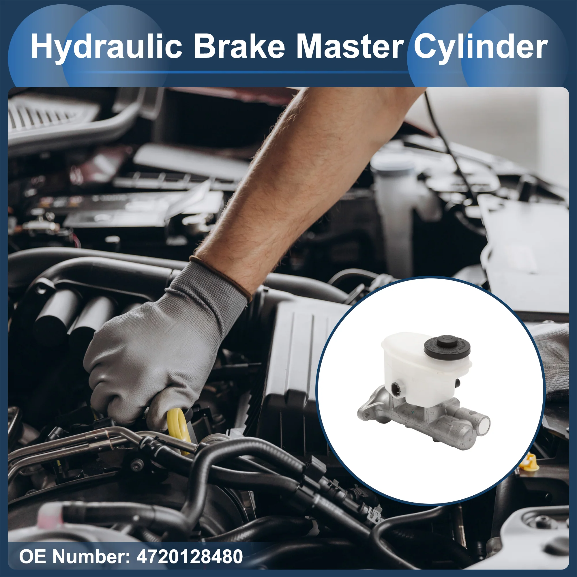 Brake Master Cylinder with Reservoir No.4720128480 for Toyota Townace 1998-2003 - Image 3