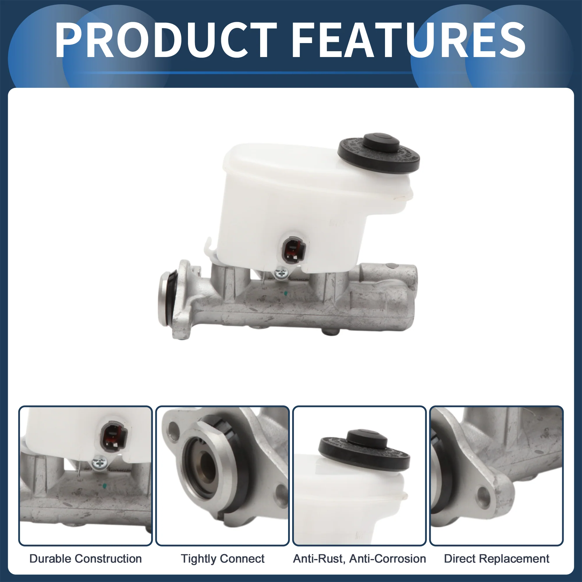 Brake Master Cylinder with Reservoir No.4720128480 for Toyota Townace 1998-2003 - Image 4