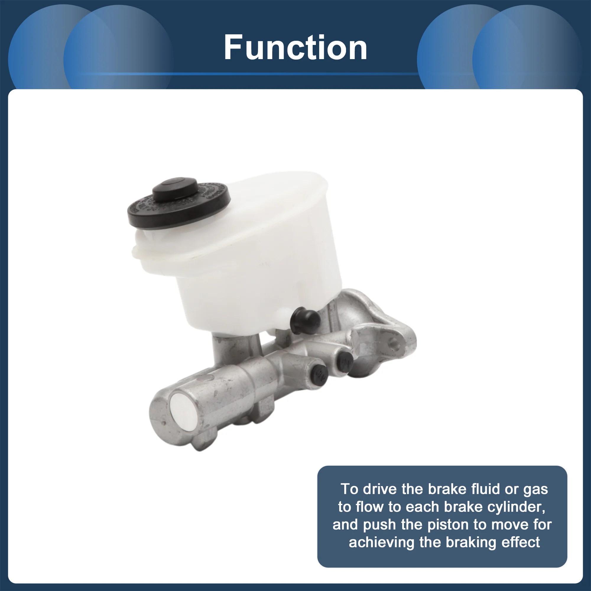 Brake Master Cylinder with Reservoir No.4720128480 for Toyota Townace 1998-2003 - Image 5