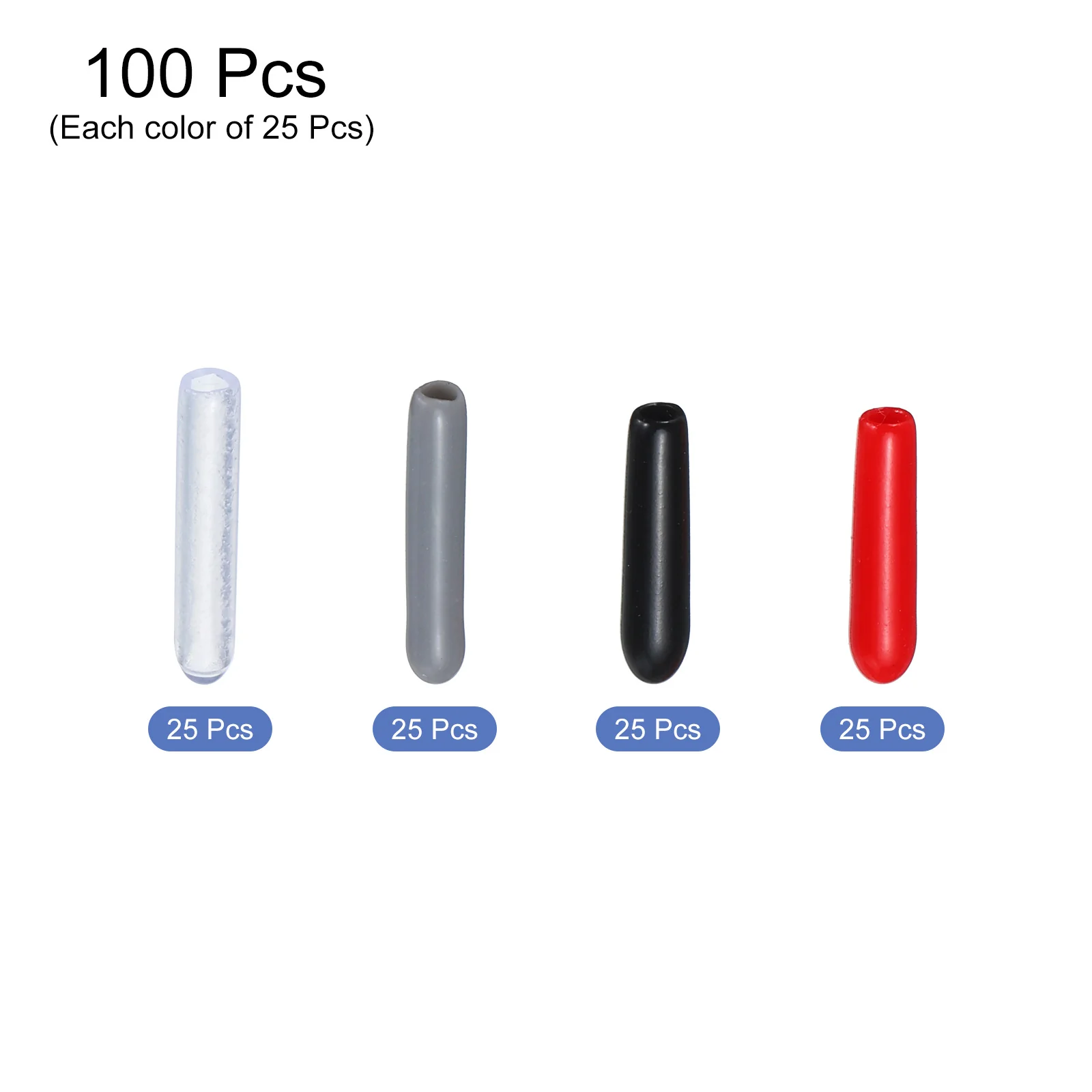 Uxcell 100pcs Rubber End Caps 2mm ID Screw Thread Protectors Bolt Cap Cover - Image 3